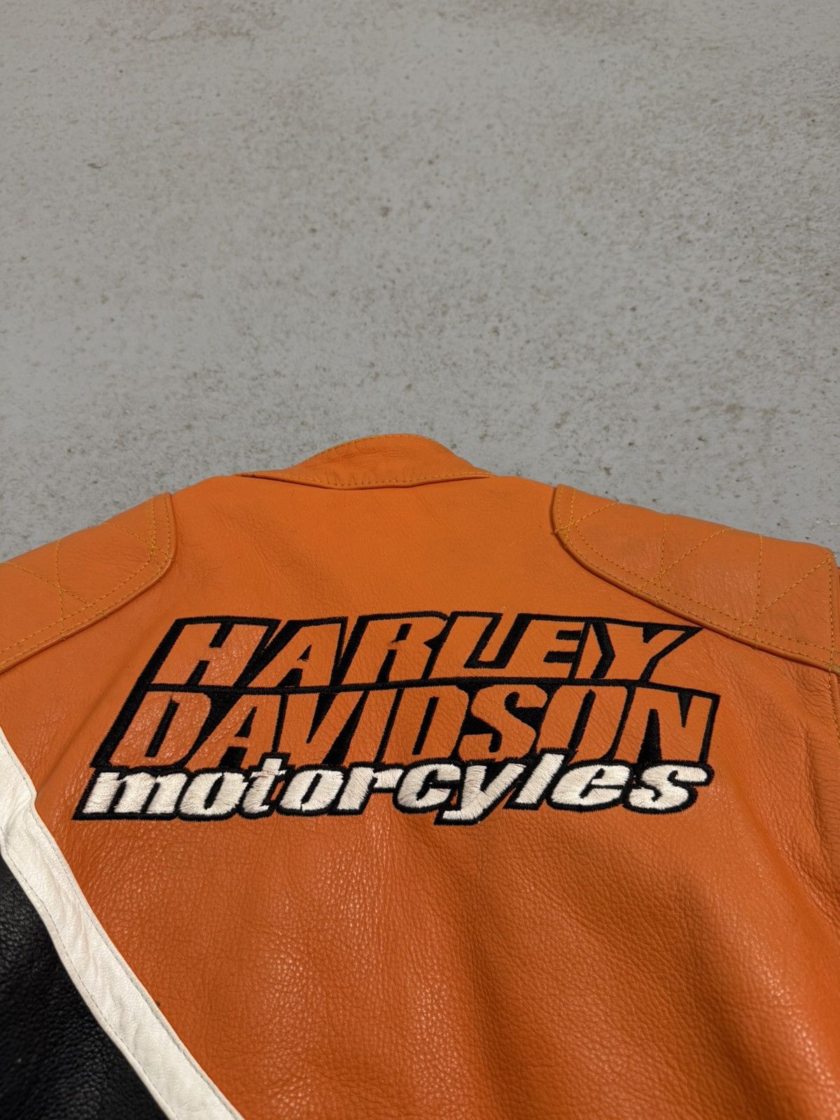 Harley Davidson Vintage Harley-Davidson Embroidered Logo Leather Jacket Size US S / EU 44-46 / 1 - 16 Thumbnail