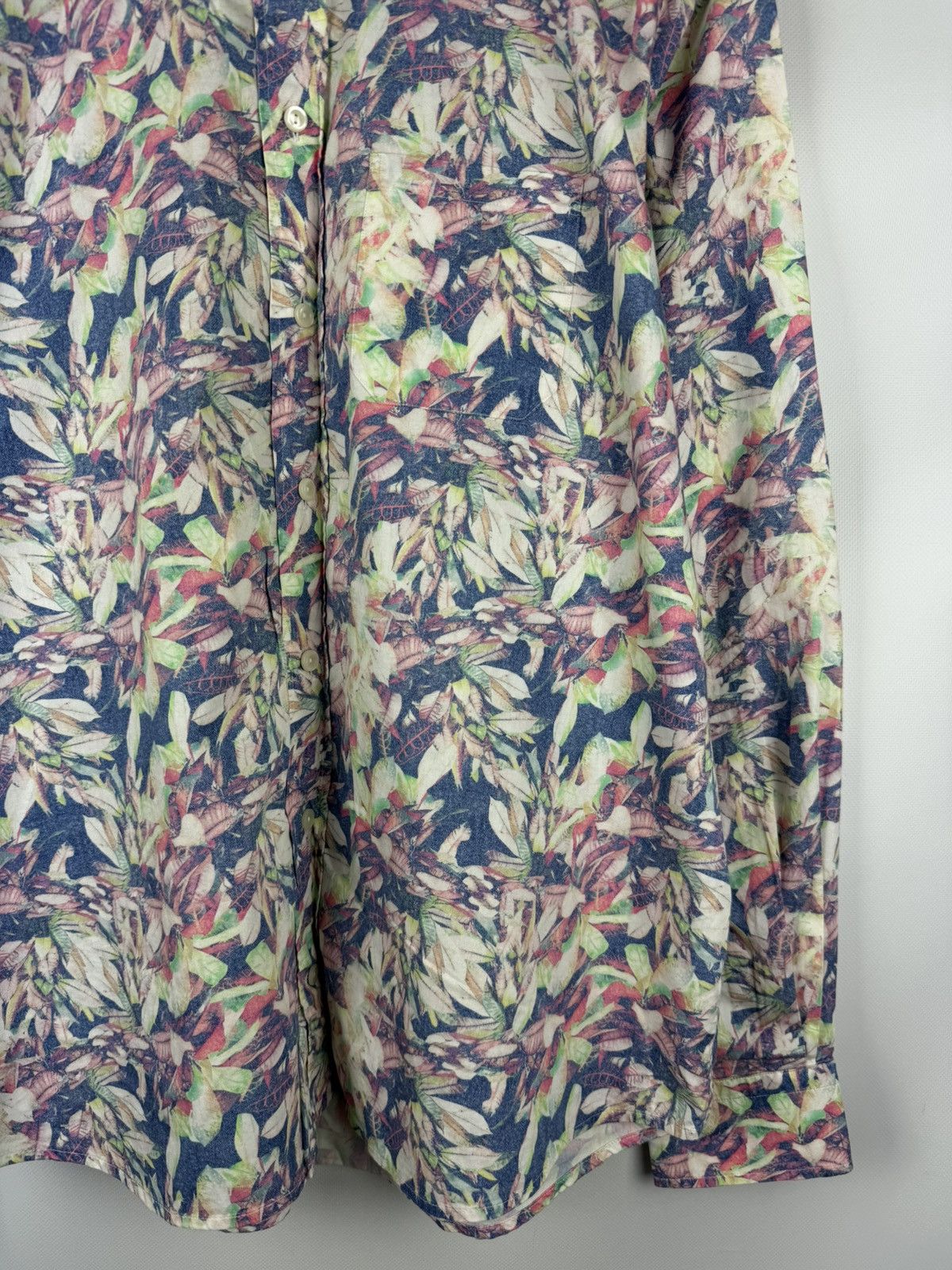Eton Eton Contemporary Long Sleeve Floral Pattern Button Up Shirt Size US XL / EU 56 / 4 - 6 Thumbnail