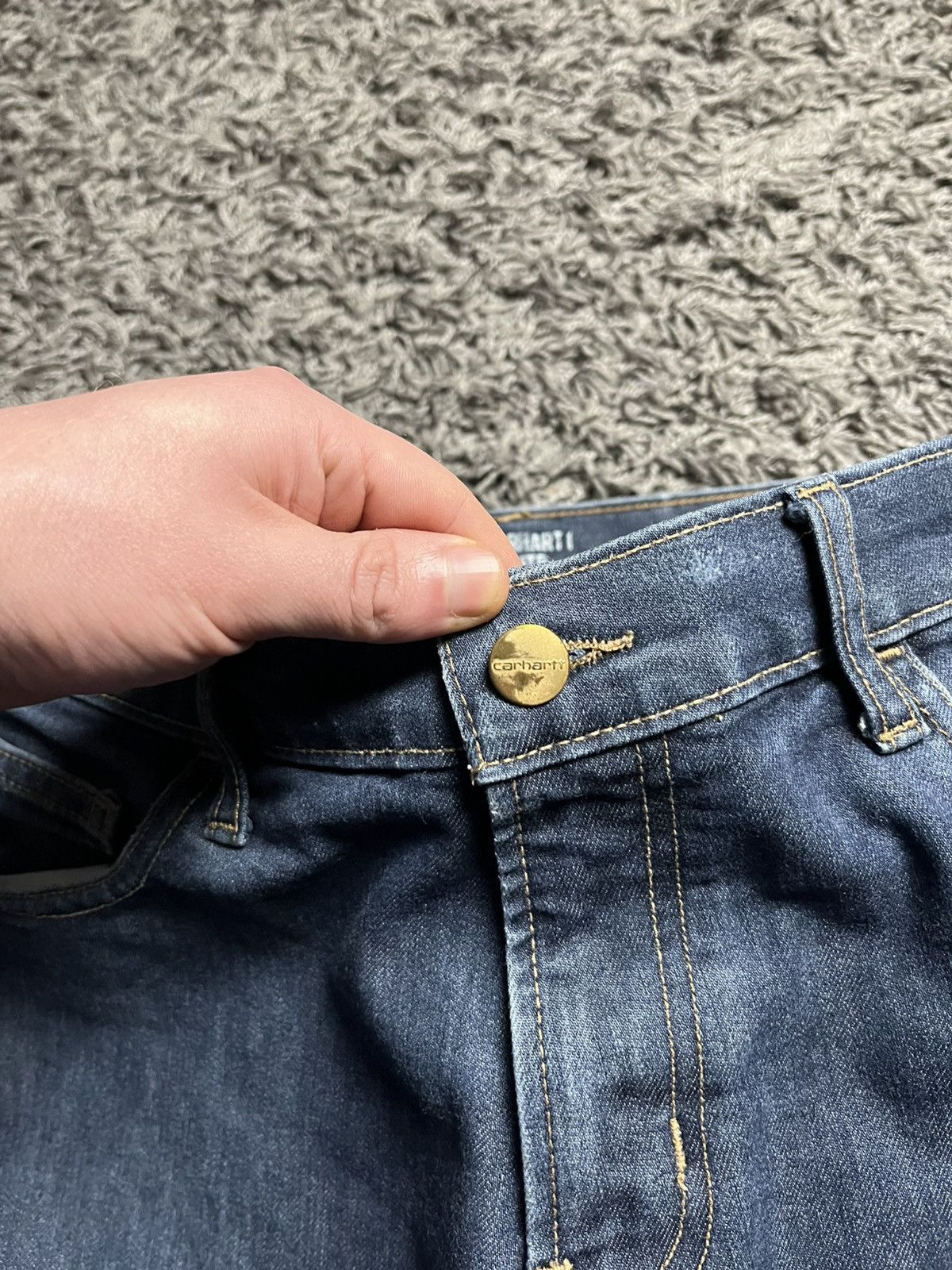Carhartt Wip Carhartt WIP Rebel Slim Tapered Jeans - Indigo - 33/34 Size US 33 - 6 Thumbnail