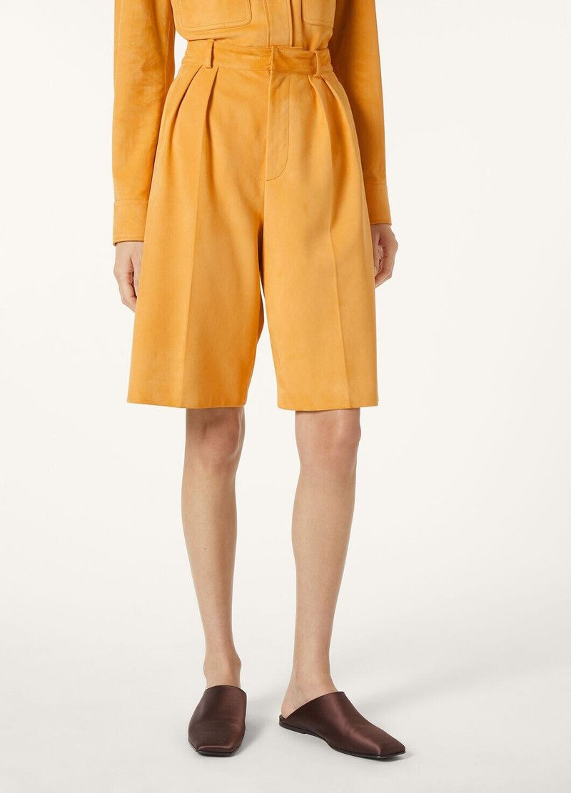 Loro Piana o1srvl11e0526 FAP0153 Nicolas Bermuda Short in Yellow Size 26" / US 2 / IT 38 - 4 Thumbnail