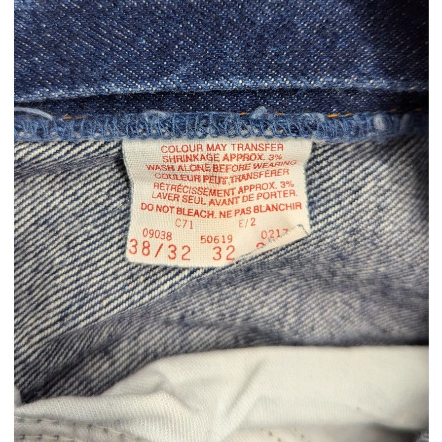 Levi's × Levi's Vintage Clothing × Vintage Vintage Levis 619 Made in Canada Orange Tab Blue Jeans Size US 37 - 5 Thumbnail