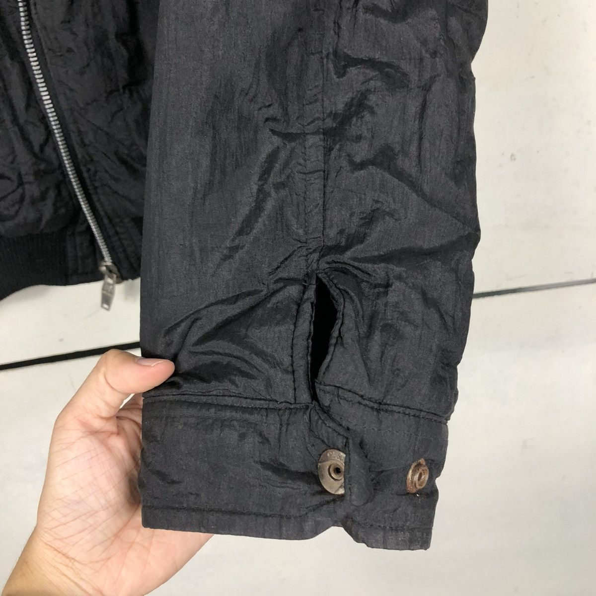 Japanese Brand 🔥VINTAGE BOMBER JACKET ICONIC BLACK BONDAGE LIBERTY Size US L / EU 52-54 / 3 - 17 Thumbnail