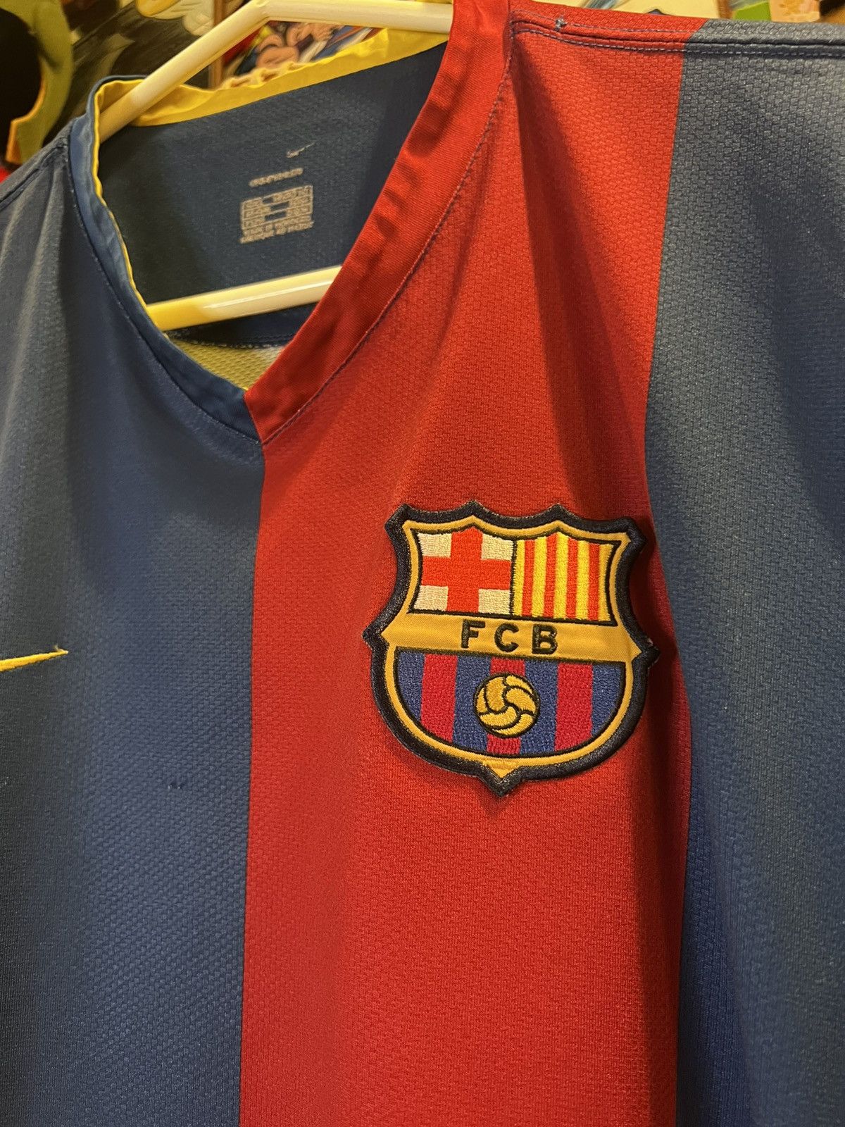Nike Nike Barcelona 2006-2007 Home Soccer Jersey Size US L / EU 52-54 / 3 - 3 Thumbnail