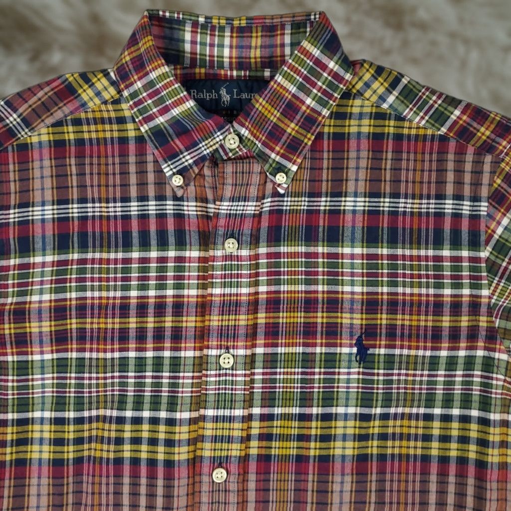 Ralph Lauren Ralph Lauren Shirt Mens Small Red Blue Plaid Pony Casual Button Up Short Sleeve Size US S / EU 44-46 / 1 - 1 Thumbnail