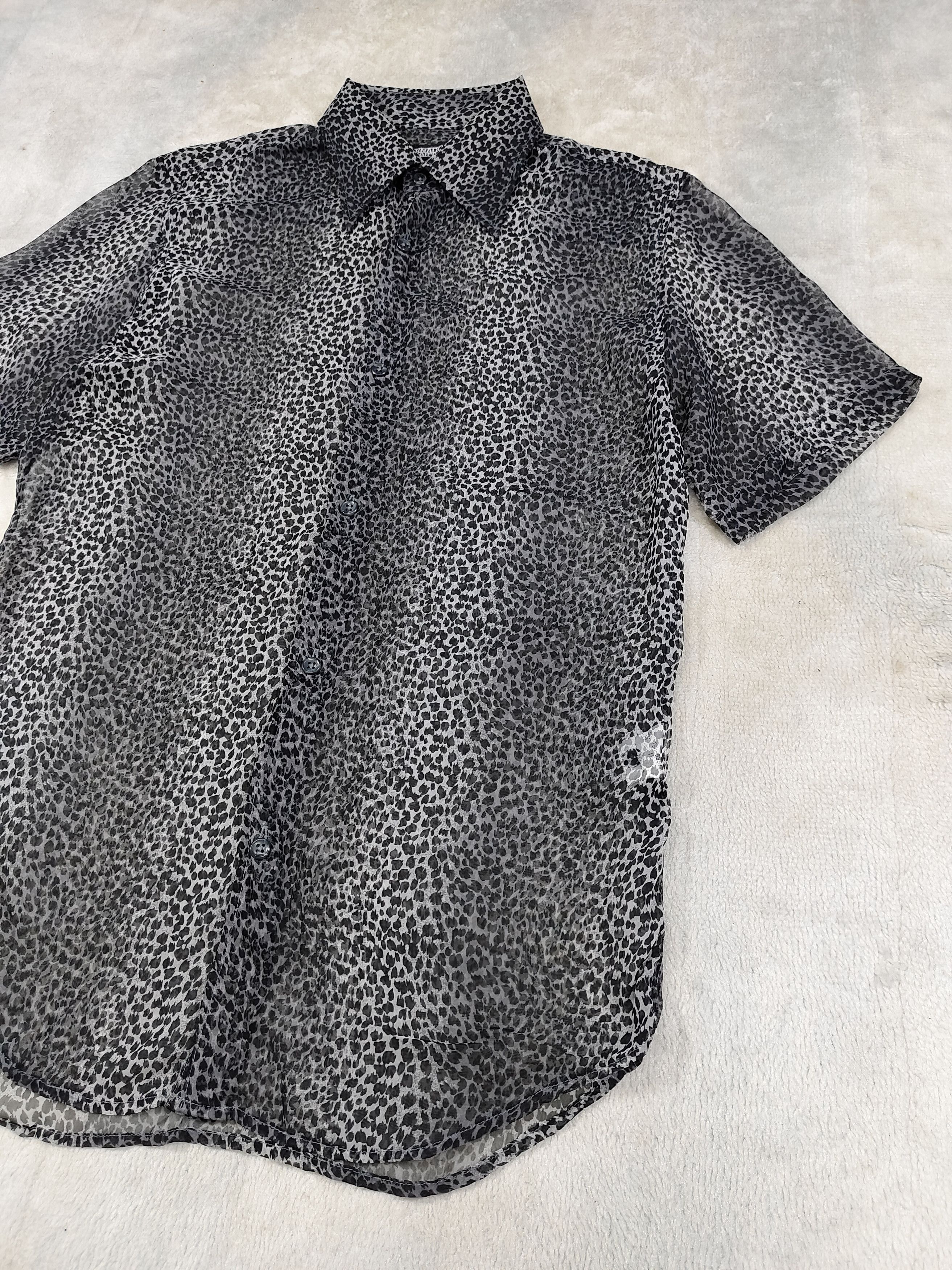 Tornado Mart 🇯🇵 Tornado Mart 🇯🇵 Leopard Pattern Sheer Shirt Size US L / EU 52-54 / 3 - 3 Thumbnail