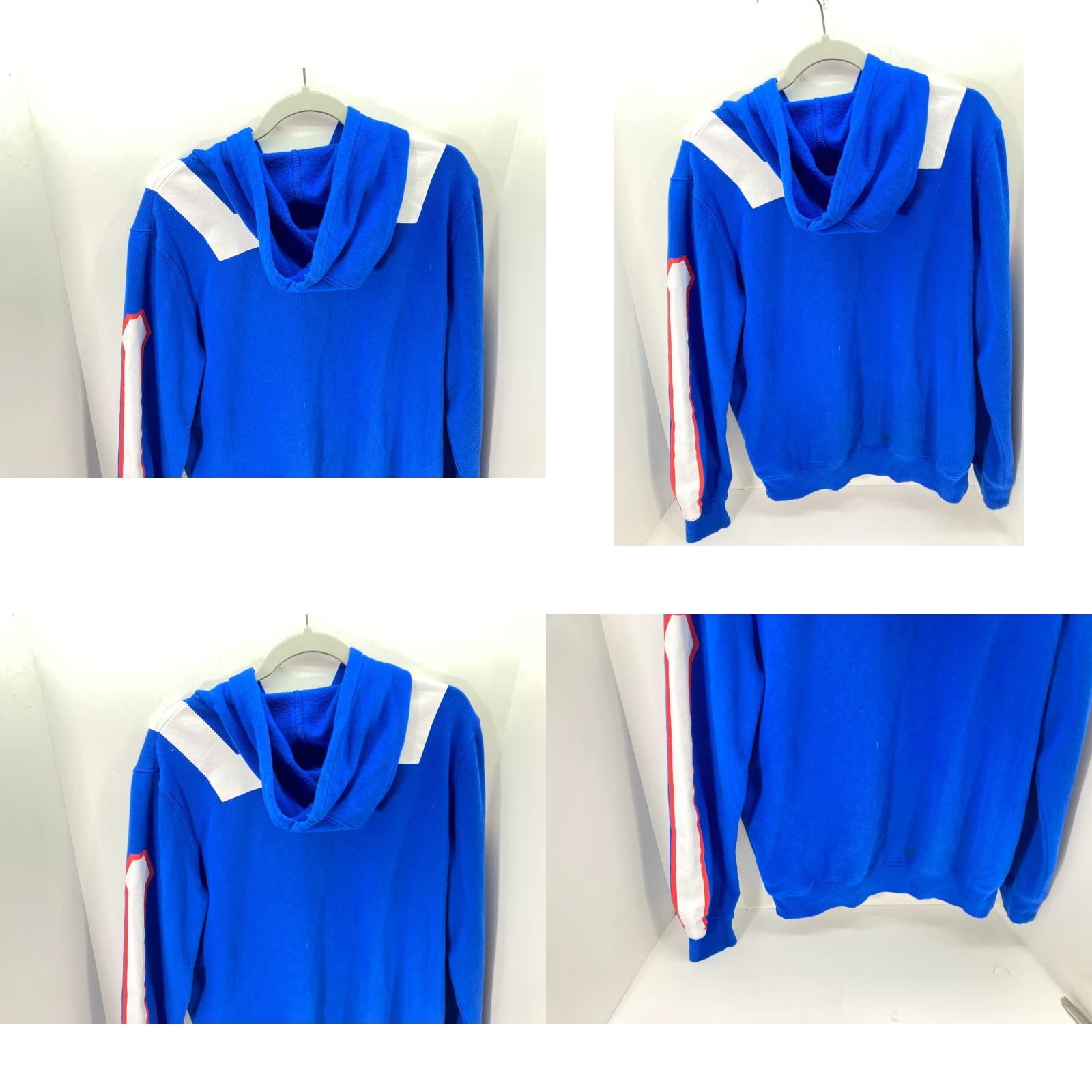 Hot Topic My Hero Academia Hooded Sweatshirt Mens M Blue White Pullover Graphic Print Long Sleeve Hot Topic Sweatshirt Size US M / EU 48-50 / 2 - 8 Thumbnail