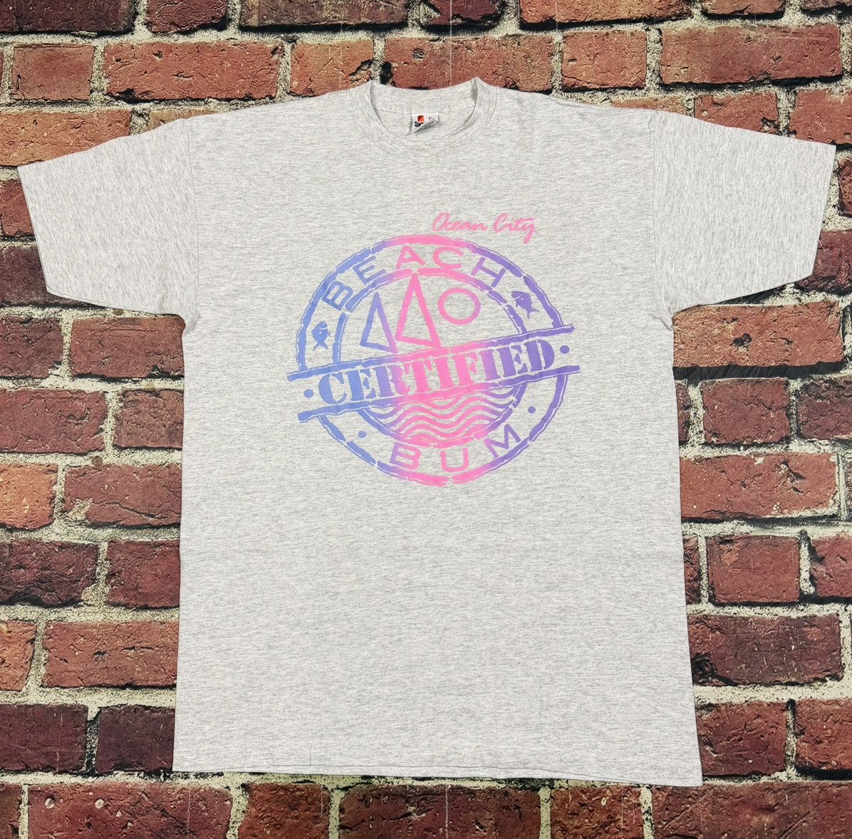 Vintage Vintage Ocean City Certified Beach Bum T Shirt Single Stitch Size US XL / EU 56 / 4 - 2 Thumbnail