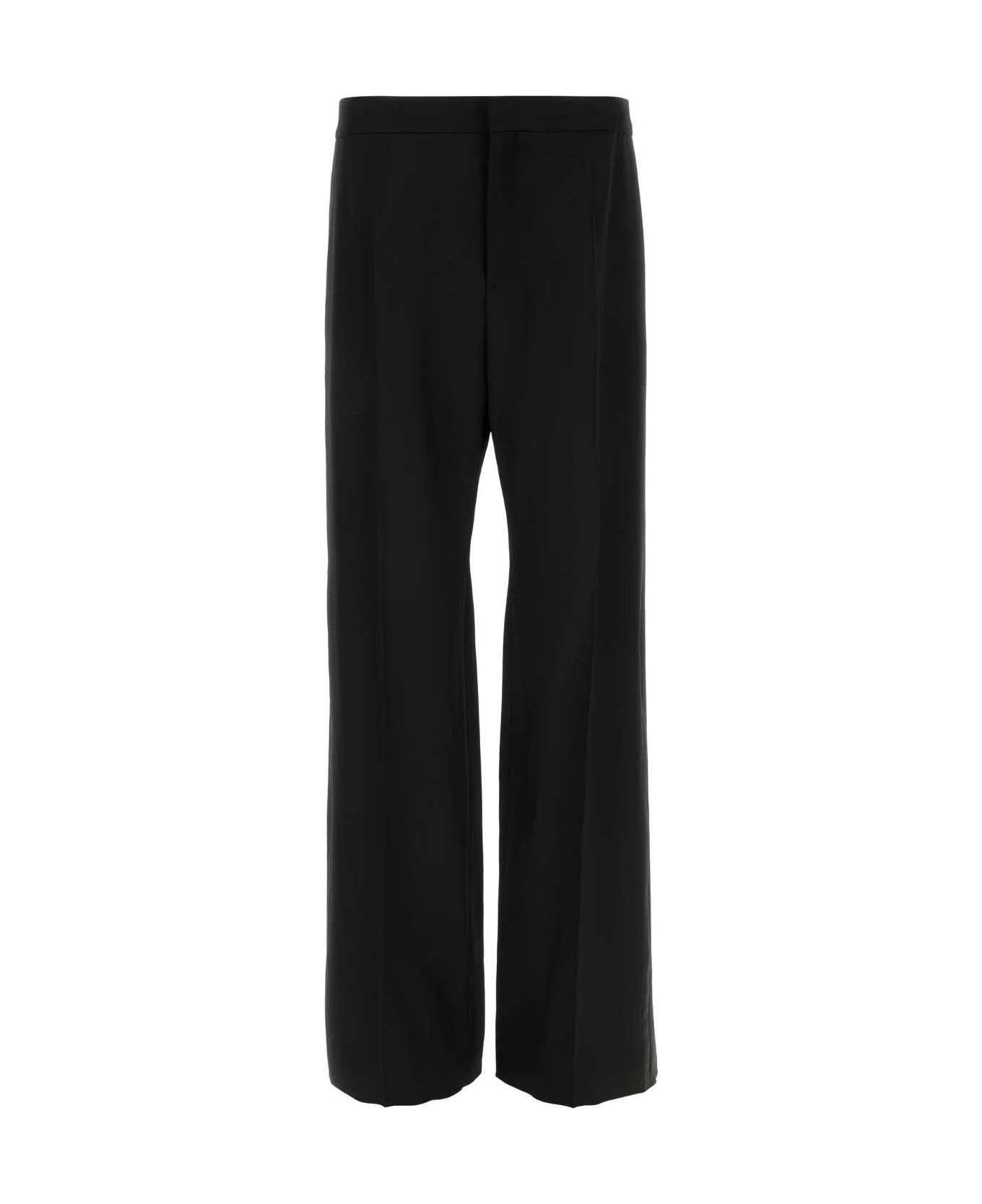 Saint Laurent Paris oc11z0126 818162 Yves Tuxedo Pants in Grain De Poudre Black Size US 32 / EU 48 - 1 Thumbnail