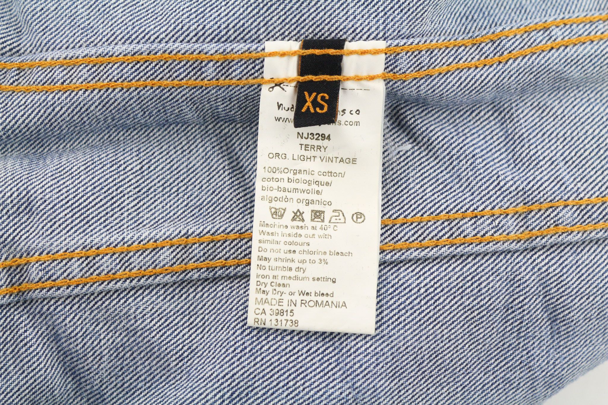Nudie Jeans TERRY XS Washed Light Vintage Jacket 81049 Size US XS / EU 42 / 0 - 7 Thumbnail