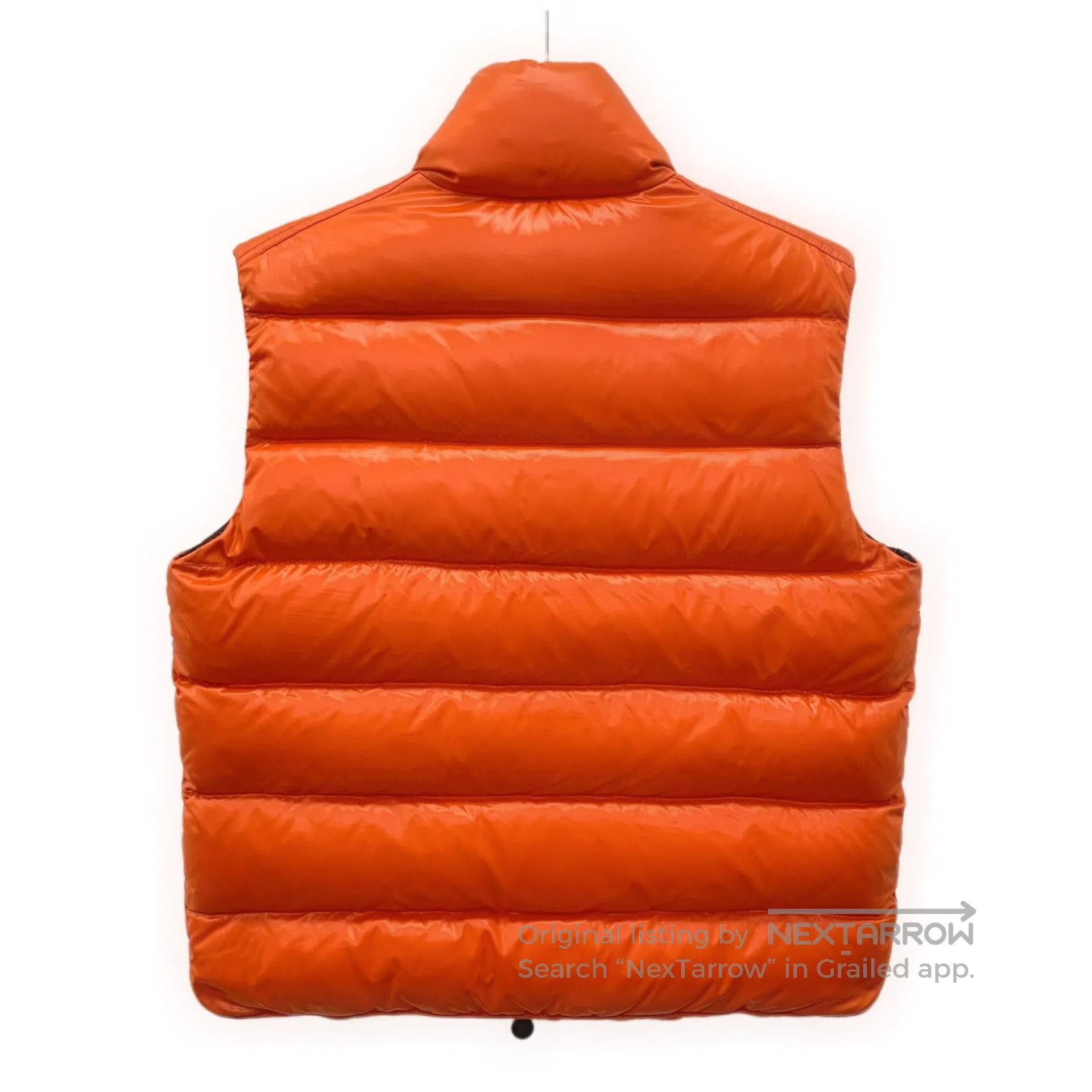 Moncler Moncler Tib Series Orange Logo Sleeveless Down Vest. Size US M / EU 48-50 / 2 - 2 Thumbnail