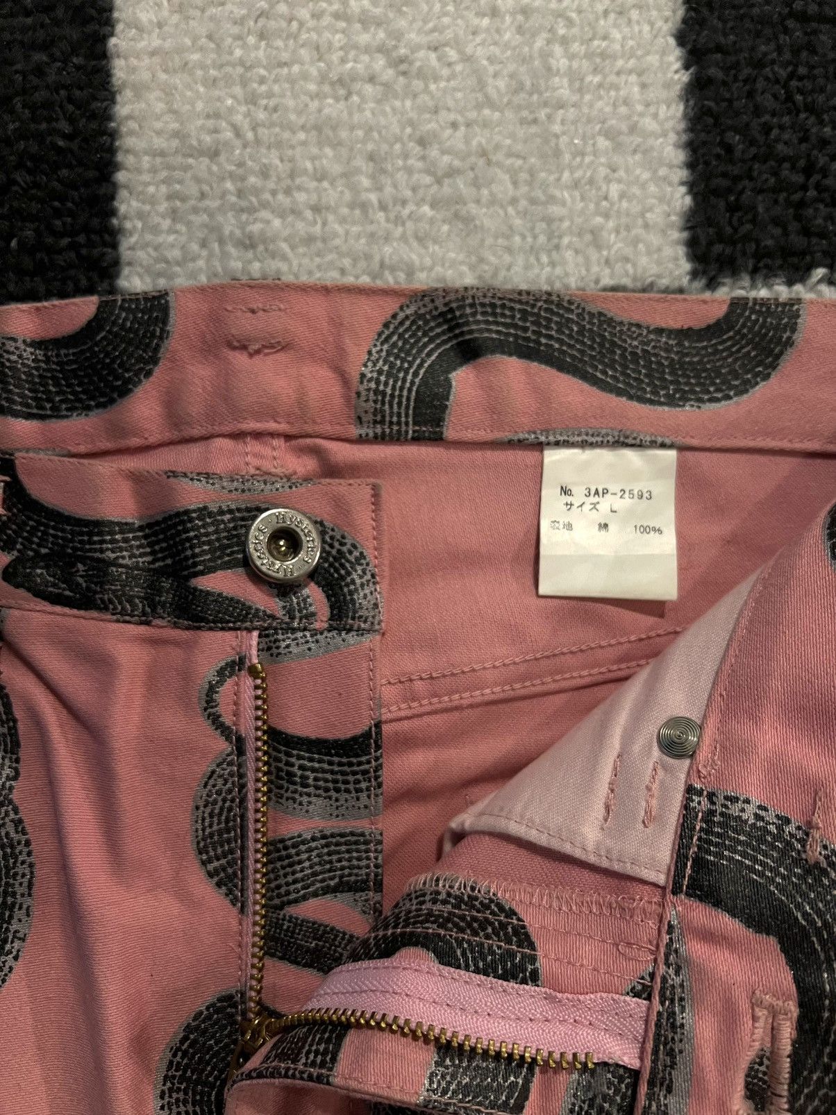 Hysteric Glamour Hysteric Glamour Pink Snake Bootcut Pants Size US 30 / EU 46 - 5 Thumbnail