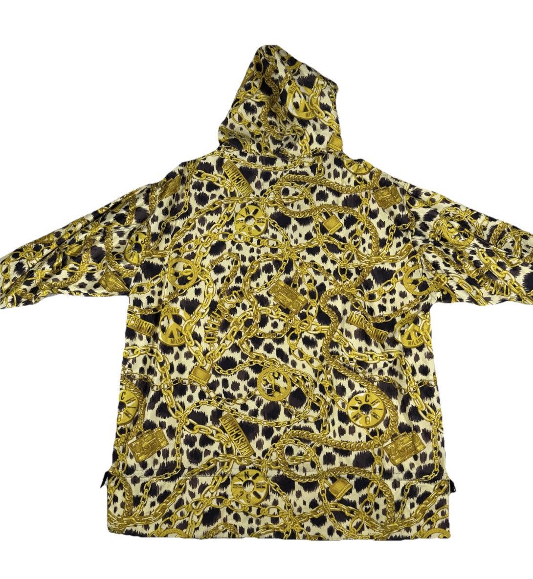 H&M × Moschino FW18 Moschino H&M Anorak Jacket Small Gold Black Chain Size US S / EU 44-46 / 1 - 2 Thumbnail