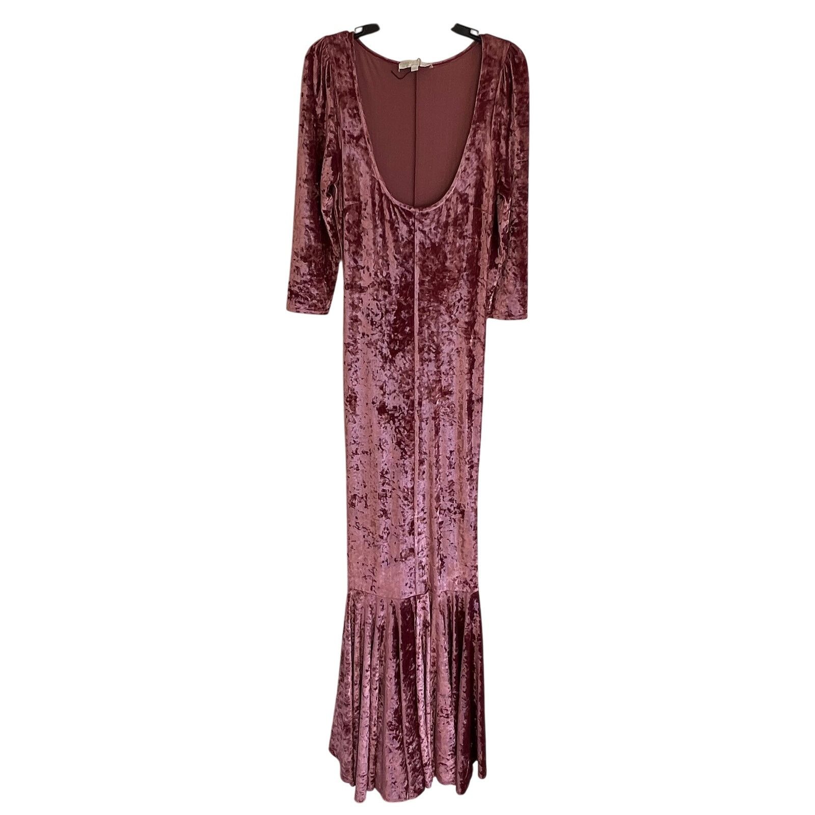 CAROLINE CONSTAS Caroline Constas Maxi velvet dress pink size S C6 Size S / US 4 / IT 40 - 1 Thumbnail