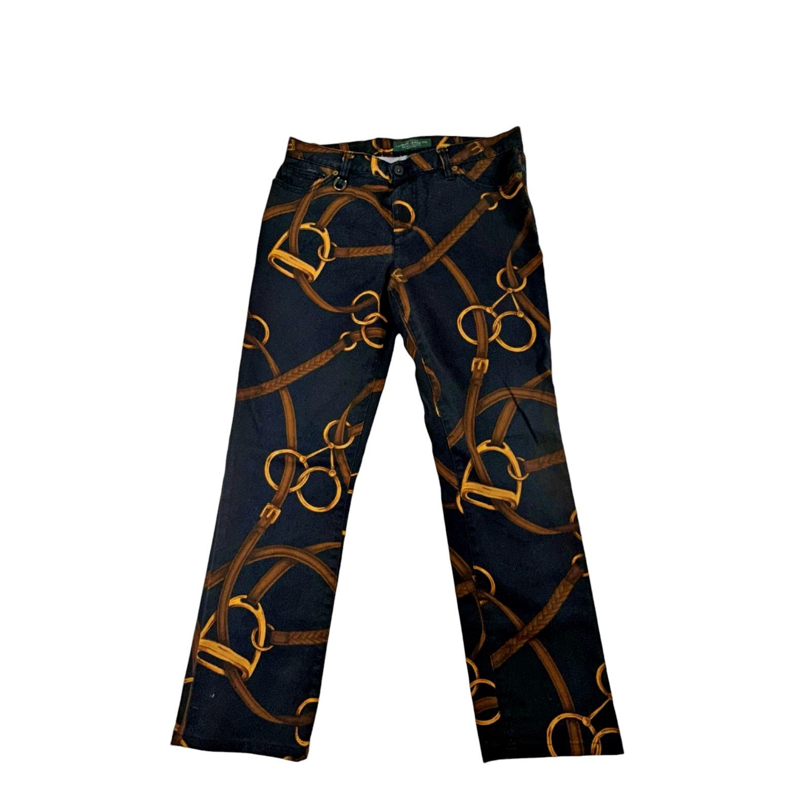 Ralph Lauren LRL Lauren Jeans Ralph Petite Bridle Equestrian Jeans 10P Size 32" / US 10 / IT 46 - 1 Thumbnail