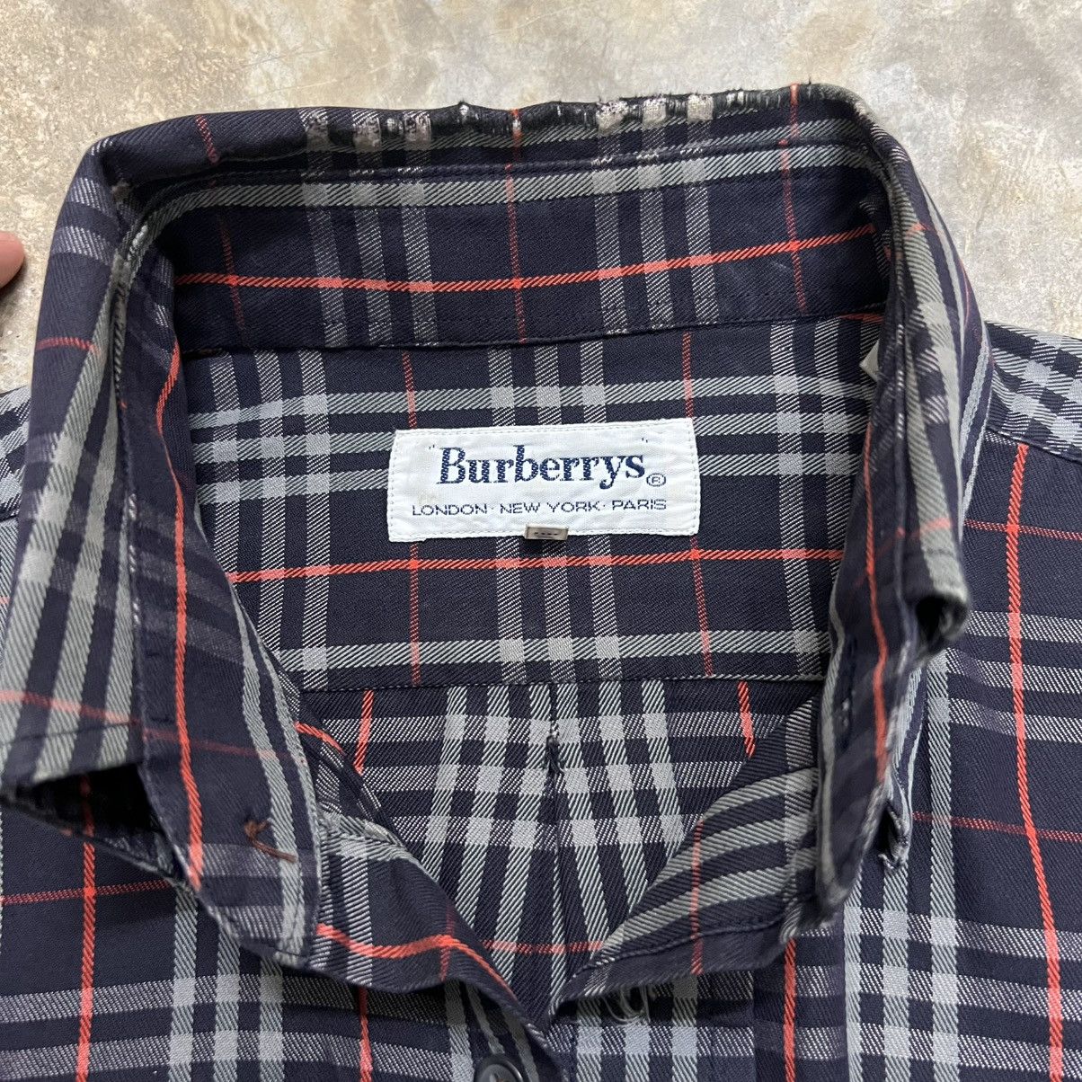 Burberry Vintage Burberrys Made in England Long Sleeve Shirt Size US S / EU 44-46 / 1 - 2 Thumbnail