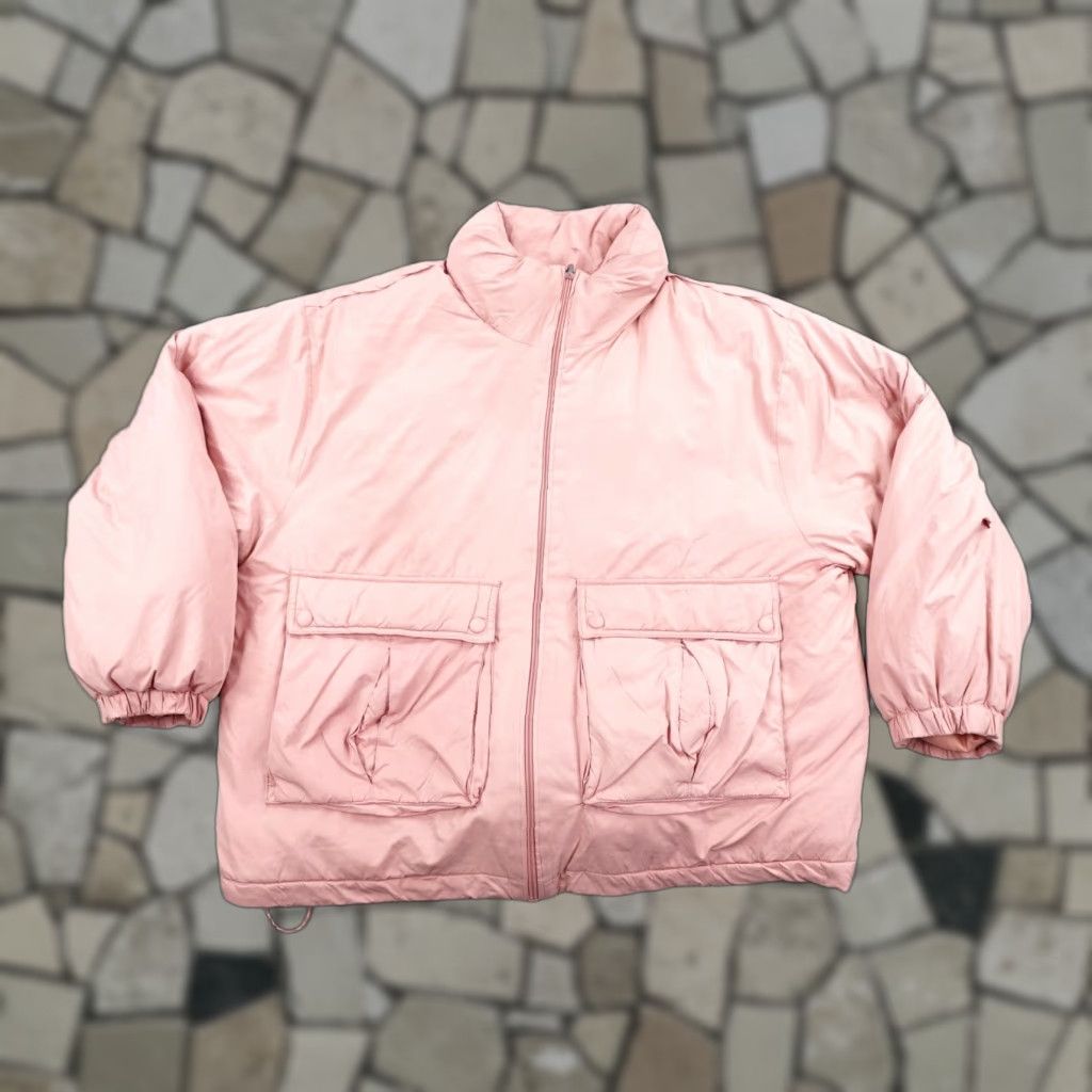 Free People We The Free Jacket Large Pink Doe Duvet Bomber Quilted Puffer Coat Free People Size L / US 10 / IT 46 - 1 Thumbnail