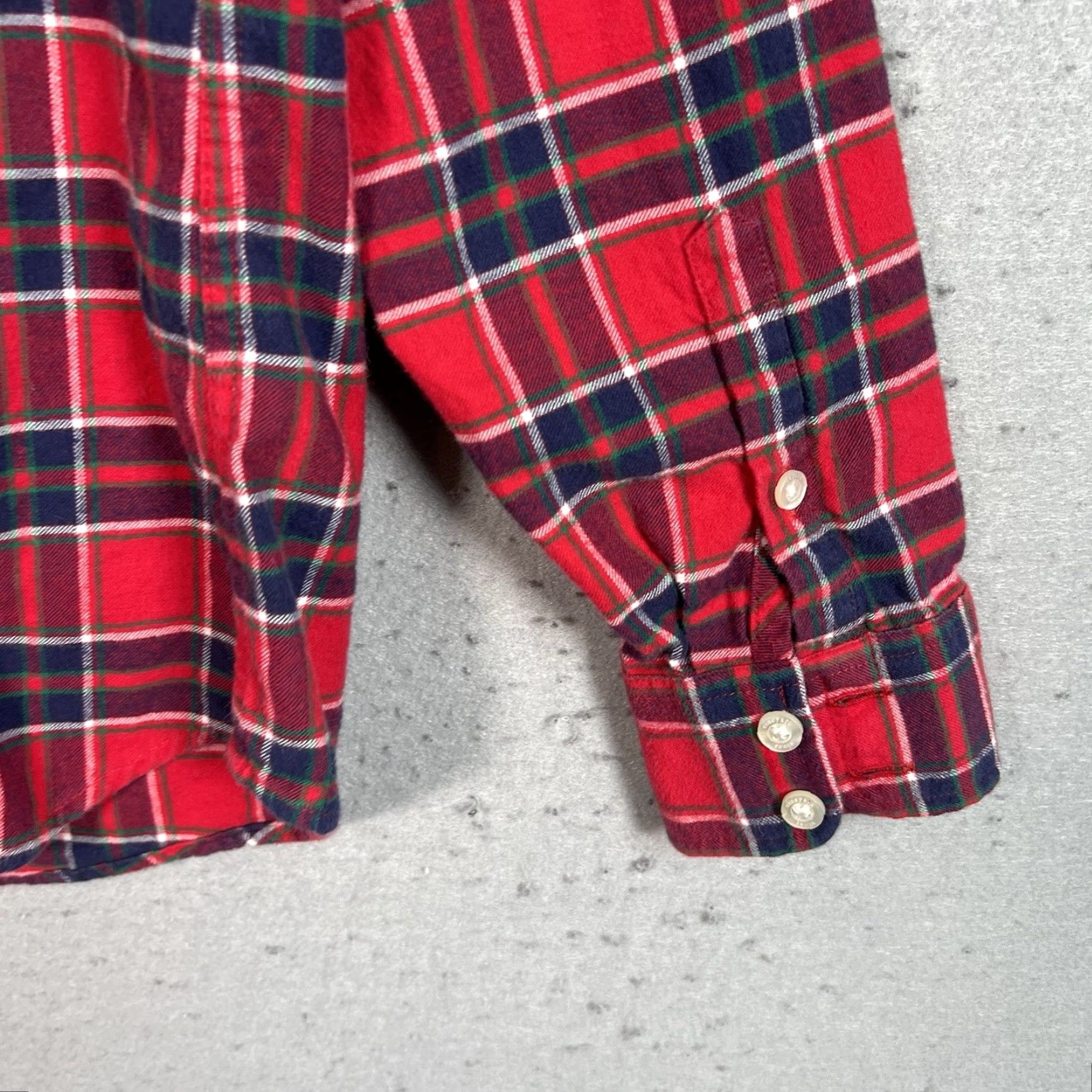 Vineyard Vines Vineyard Vines Plaid Flannel Button Up Shirt Womens 8 Red Long Sleeve Cotton Size M / US 6-8 / IT 42-44 - 7 Thumbnail