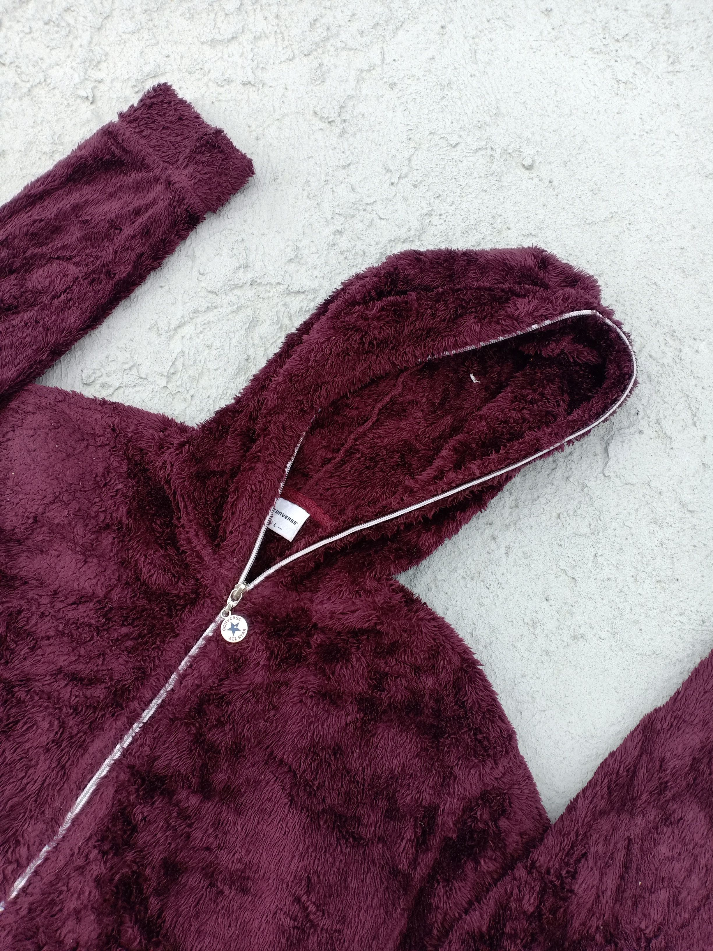 Converse CONVERSE fully zipper fluffy hoodie Size US L / EU 52-54 / 3 - 5 Thumbnail