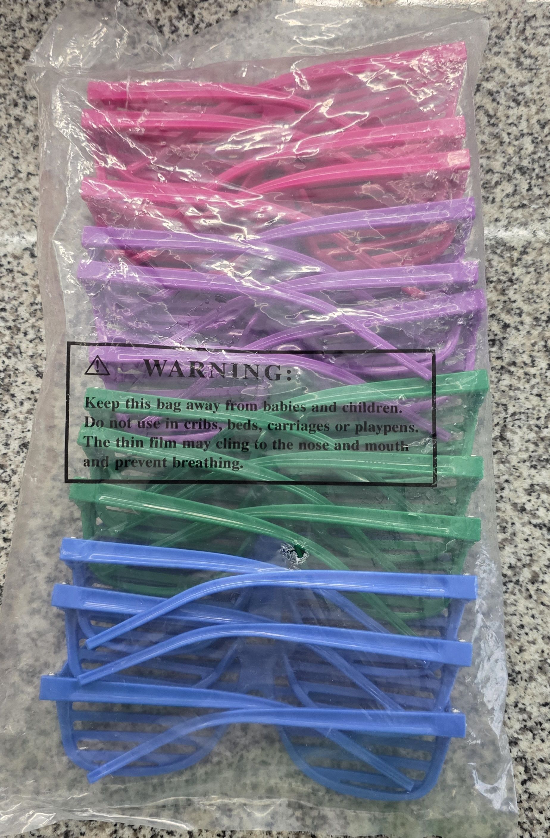 Other New 12-Pack SG-GLSHU Multicolor Party Shutter Sunglasses Size ONE SIZE - 2 Thumbnail