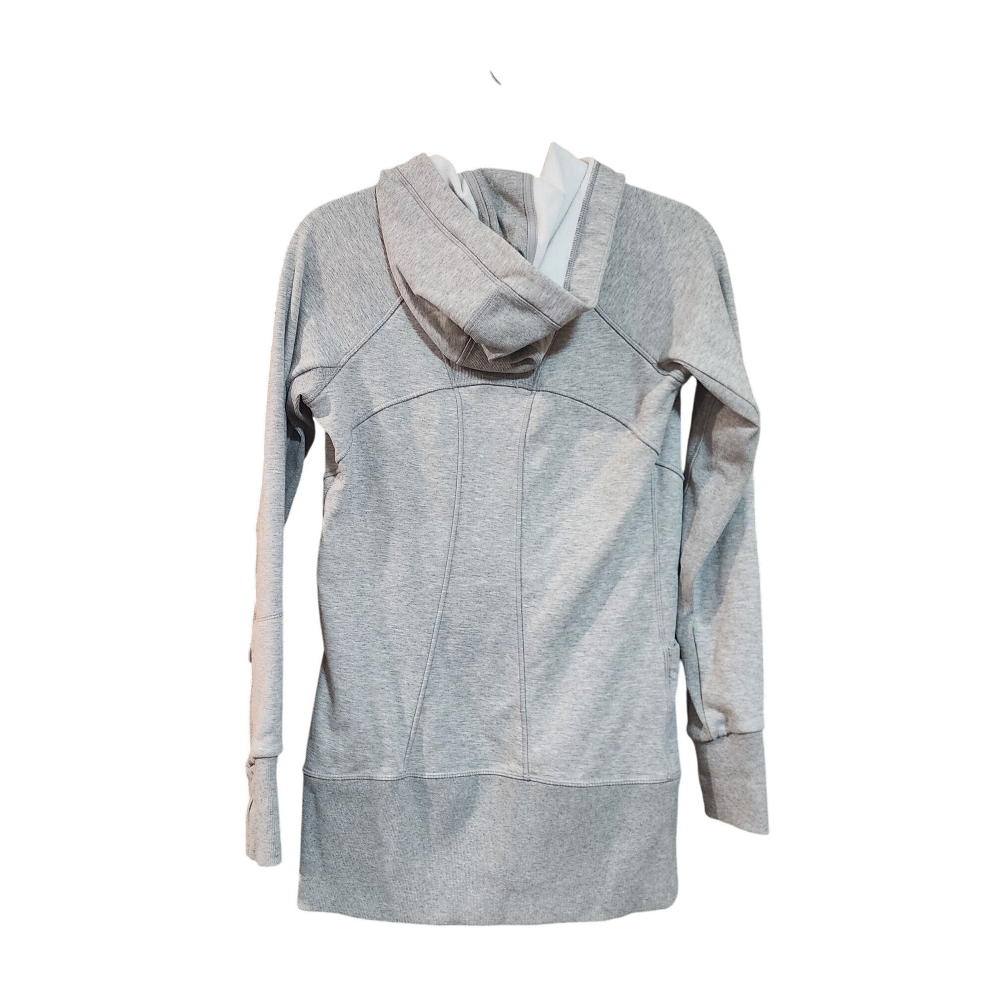Athleta Athleta Gray Cat Zip Up Hoodie Womens Size XS Size XS / US 0-2 / IT 36-38 - 2 Thumbnail