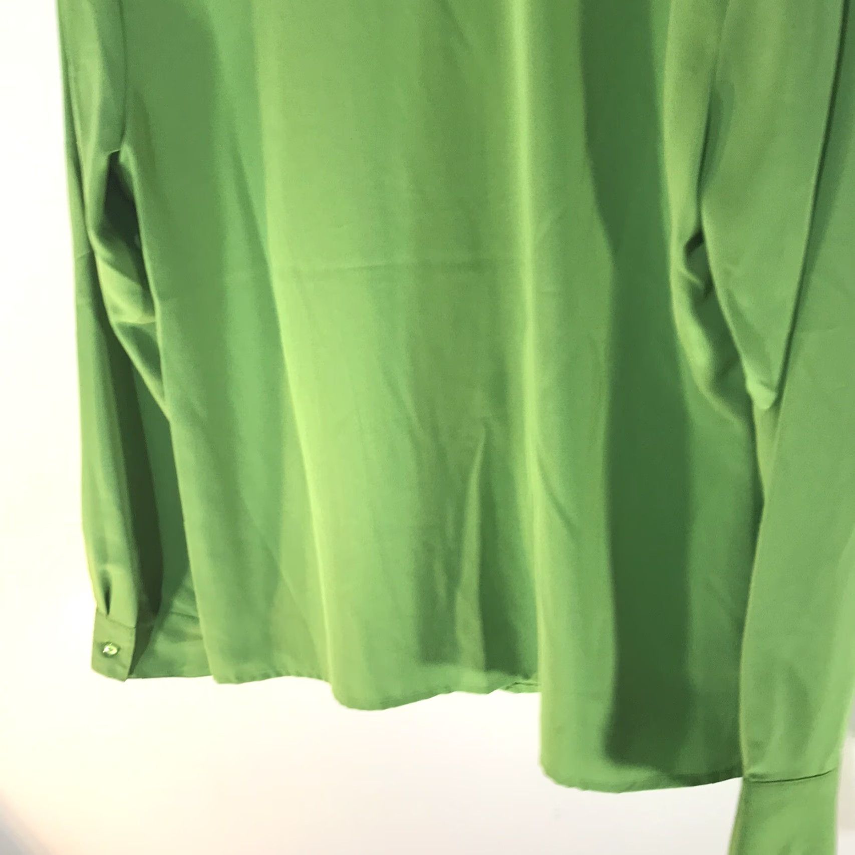 Vintage Kim Rogers Lime Green Button Up Dress Shirt Womens Size M Size M / US 6-8 / IT 42-44 - 6 Thumbnail