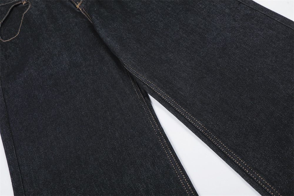 Jean Men's high street trendy loose straight leg jeans Size US 32 / EU 48 - 4 Thumbnail