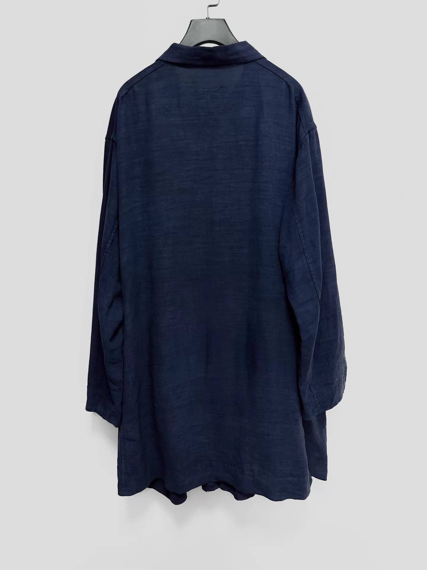 Other Chez VIDALENC Indigo Linen Oversize Unisex Coat Size US S / EU 44-46 / 1 - 2 Thumbnail