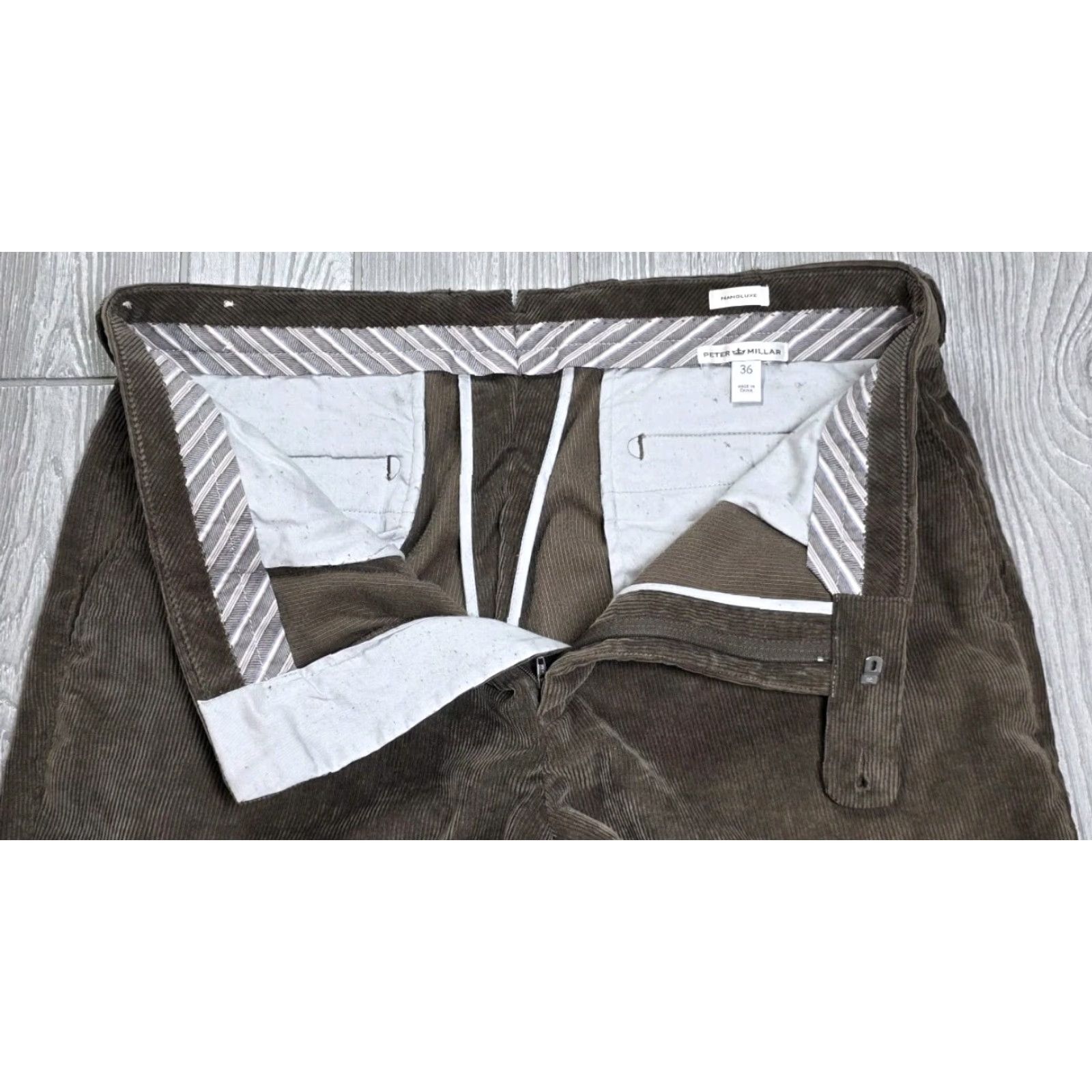 Peter Millar Peter Millar Corduroy Pants Men 36x30 Chinos Brown Nanoluxe Trouser Golf Mens Regular 36 Brown Corduroy Nanoluxe 90s? Size US 36 / EU 52 - 7 Thumbnail