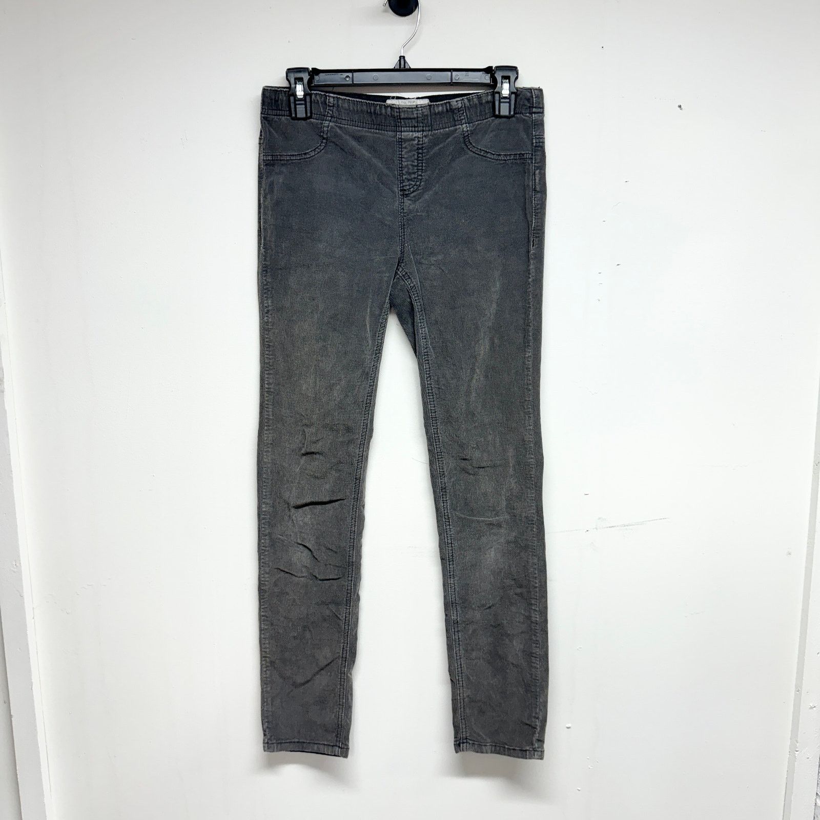 Free People Free People Womens Stretchy Cordoury Pants Black Size 29 Size 29" - 1 Thumbnail