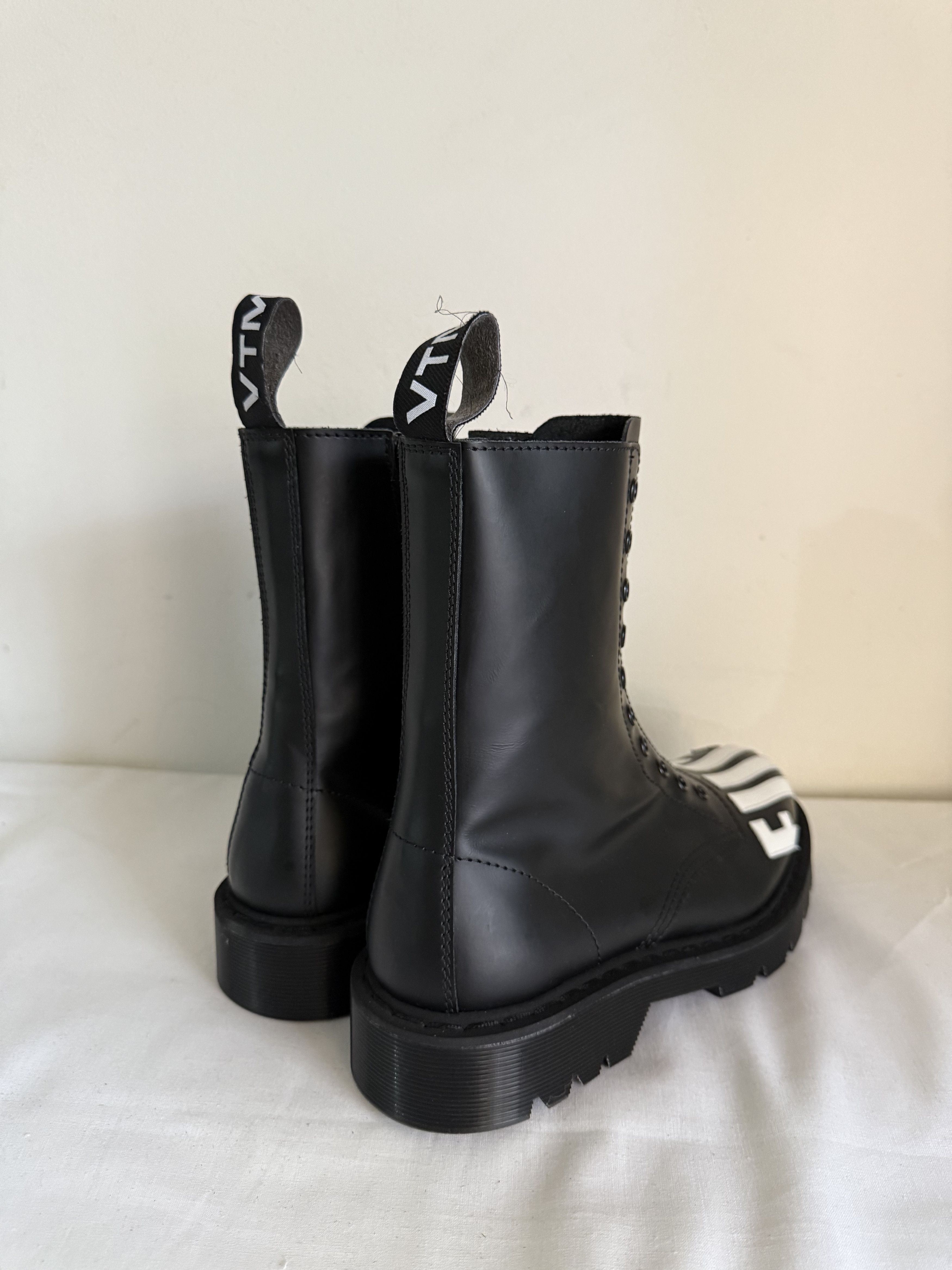 VTMNTS VTMNTS Slogan-Print Fuck-Off Army Boots Size US 7 / EU 40 - 3 Thumbnail