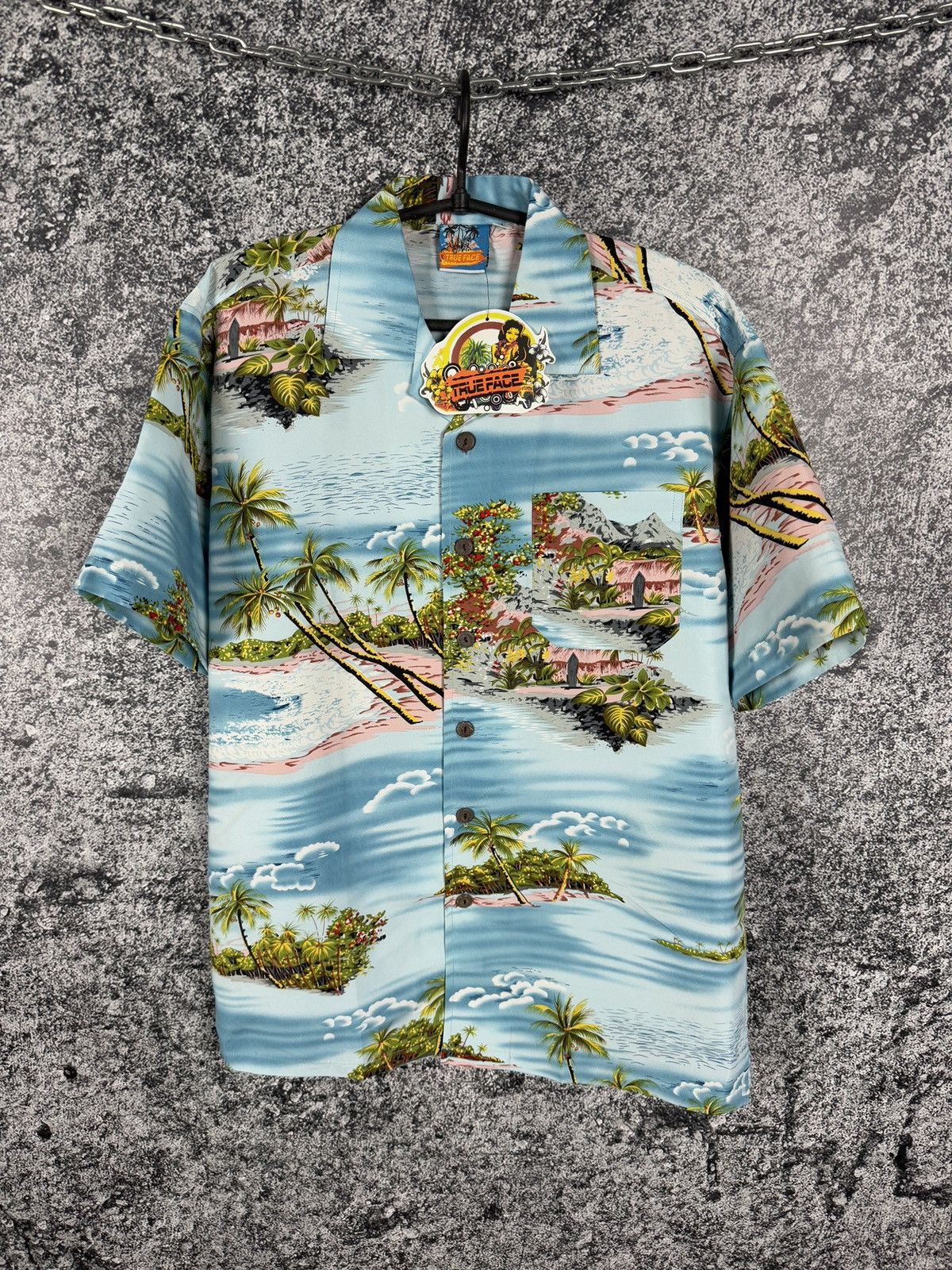 Other Men’s True Face Hawaiian Shirt Button Up Hawaii Palm Size M Size US M / EU 48-50 / 2 - 1 Thumbnail