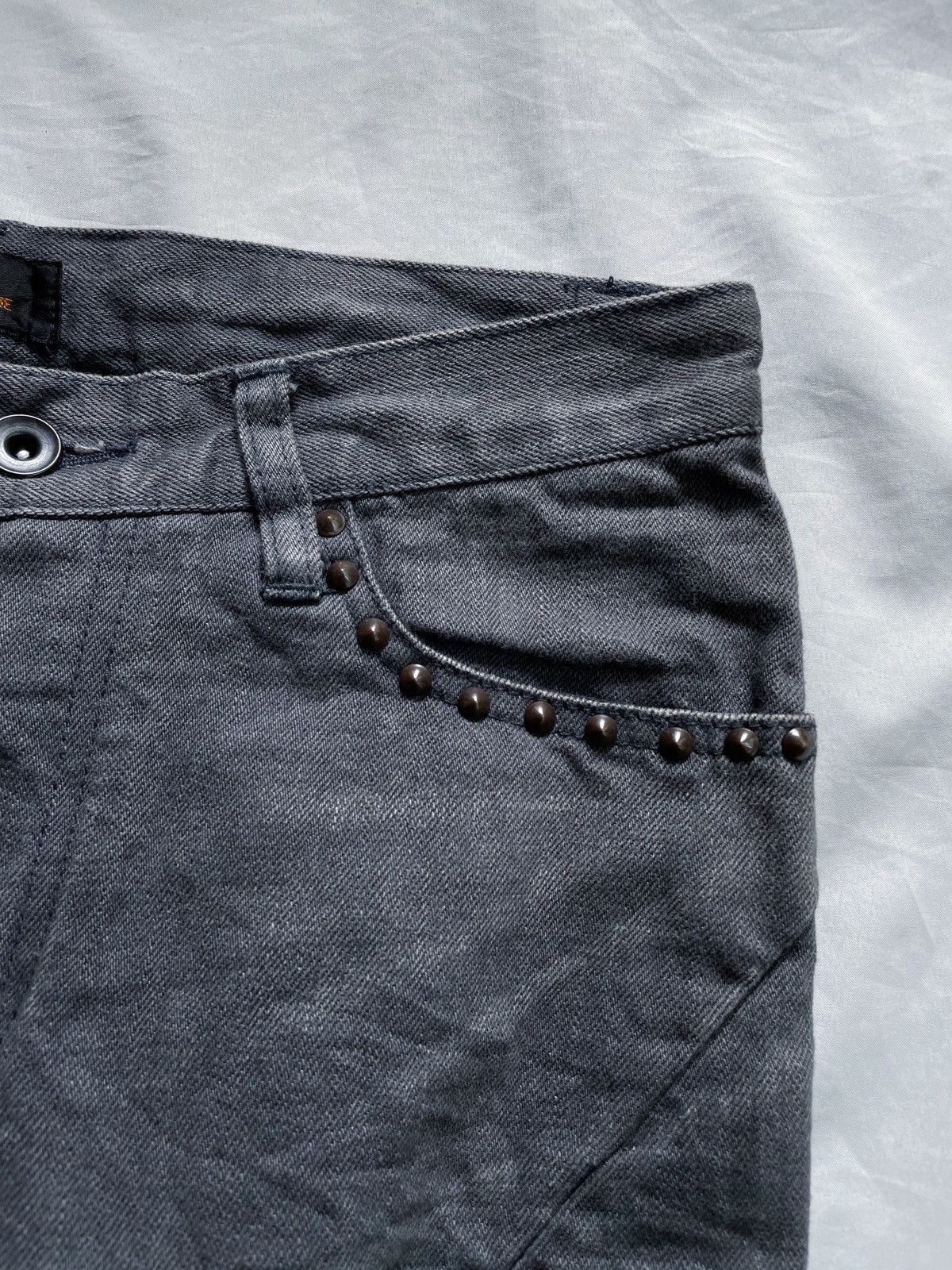 Tete Homme TETE HOMME DOUBLE POCKET PUNK DENIM PANTS Size US 30 / EU 46 - 5 Thumbnail