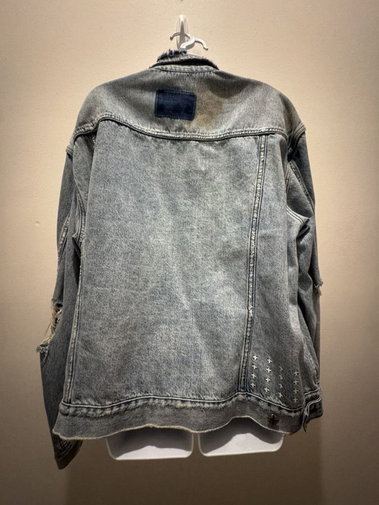 Ksubi Ksubi OhGEE Distressed Denim Jacket Size US L / EU 52-54 / 3 - 4 Thumbnail