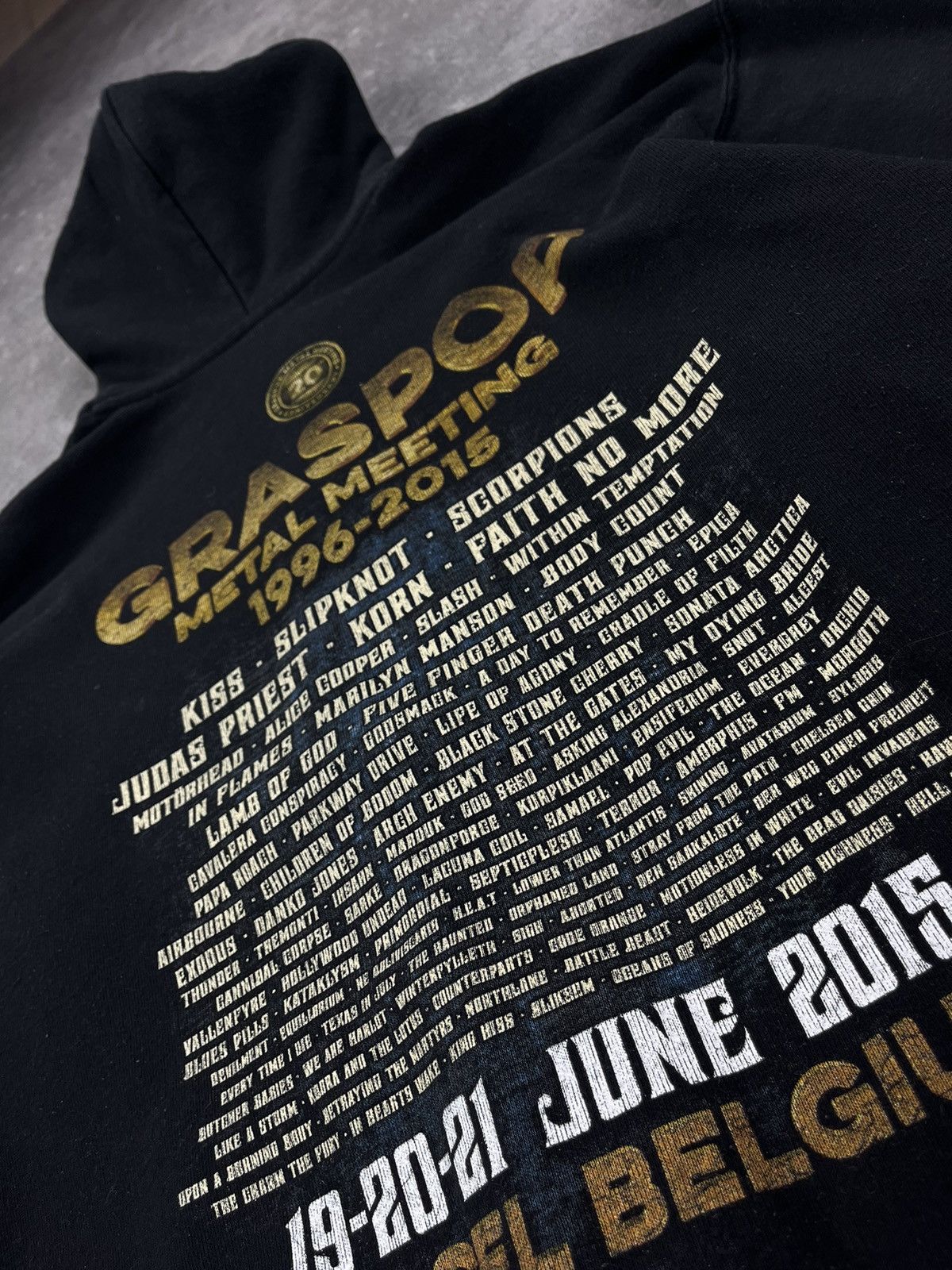 Band Tees × Vintage Vintage Zip Hoodie Graspop Metal Meeting W Size US XL / EU 56 / 4 - 7 Thumbnail