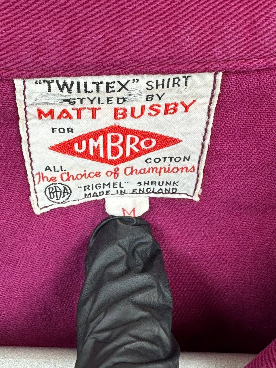 Vintage Matt Busby for Umbro 1950s Twiltex Shirt Polo Rigmel Shrunk Size US M / EU 48-50 / 2 - 16 Thumbnail