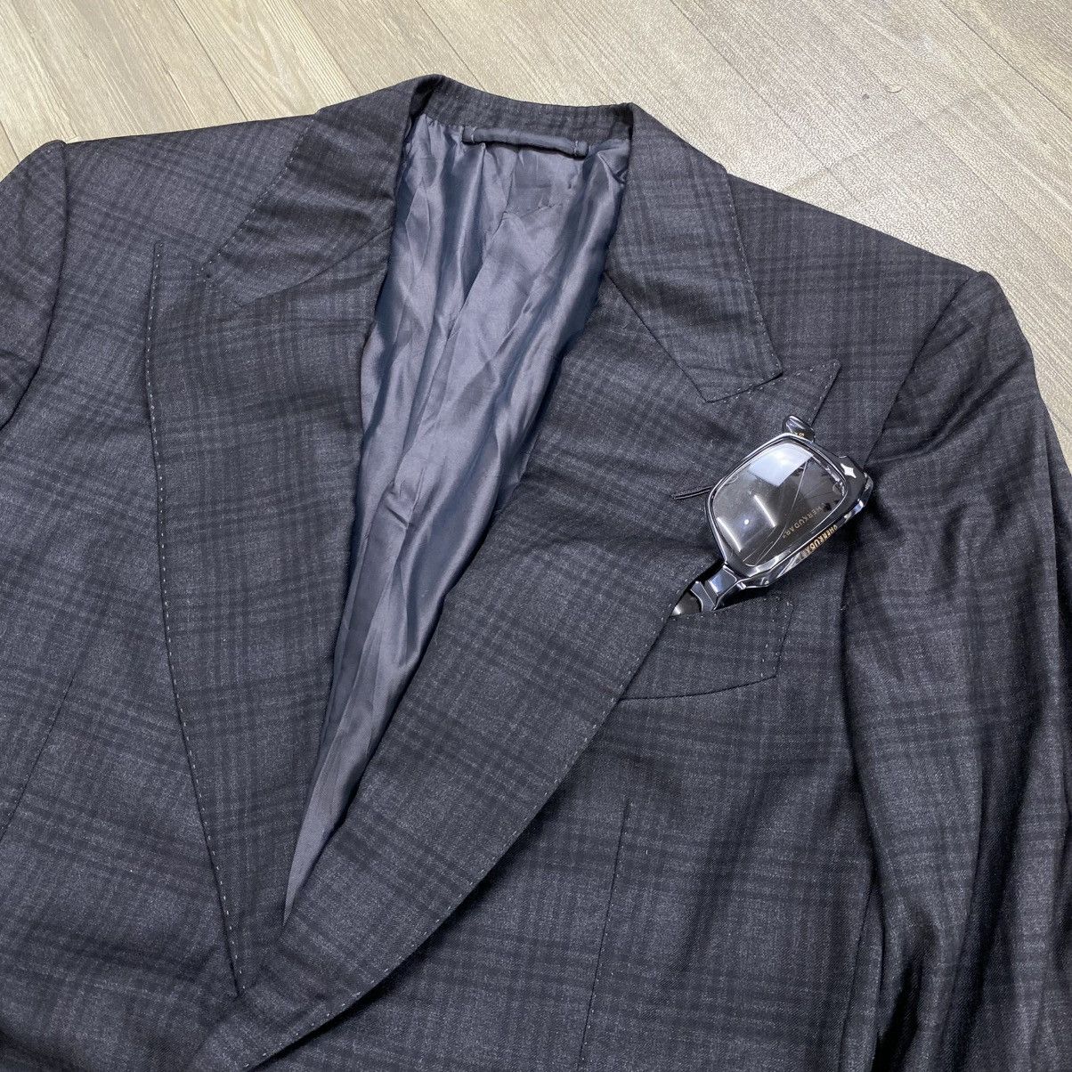 Tom Ford Vintage Tom Ford Shelton Plaid Patterned Wool Blazer Jacket Size 46R - 3 Thumbnail