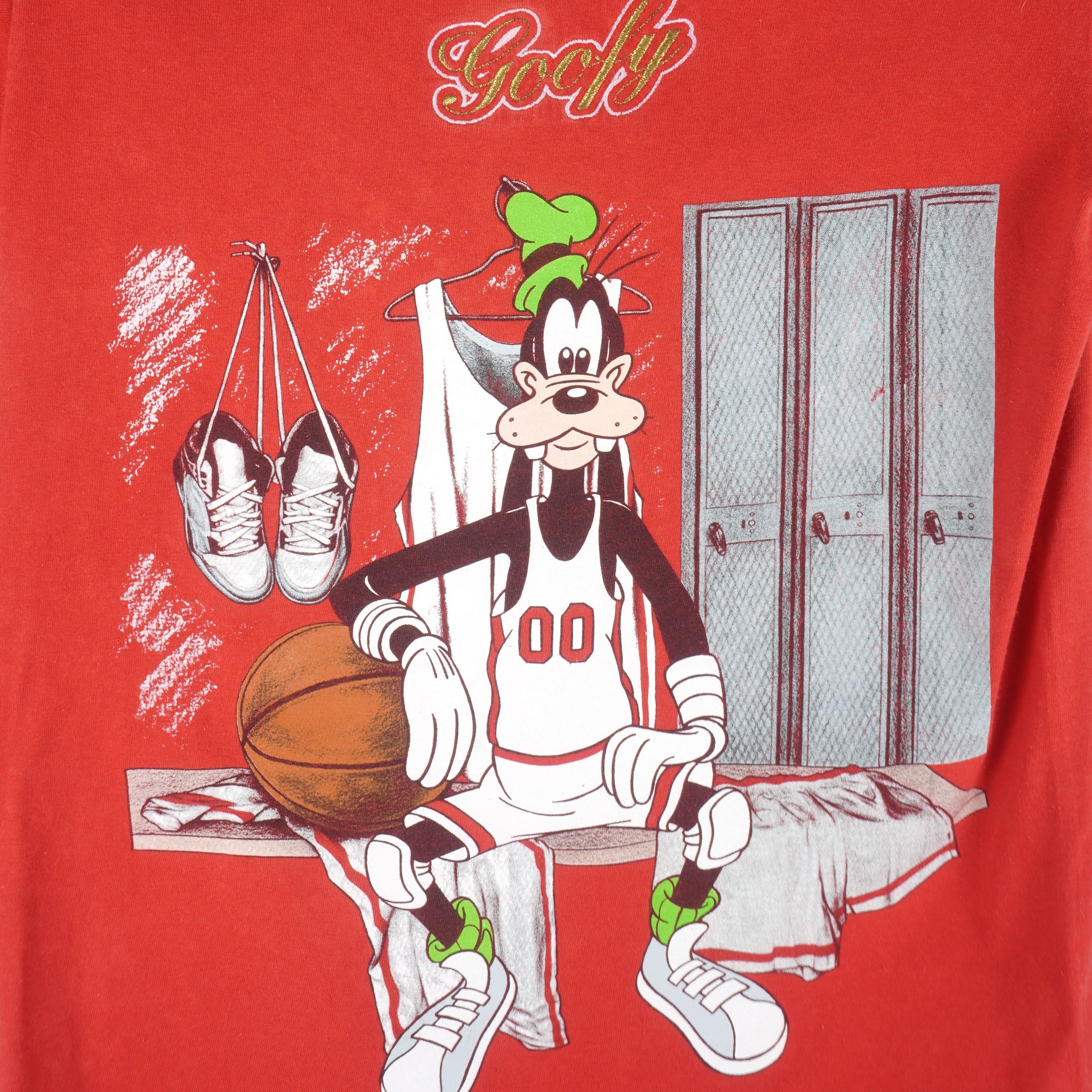 Disney Vintage - Goofy Basketball Locker Room T-Shirt 1990s Size US S / EU 44-46 / 1 - 3 Thumbnail