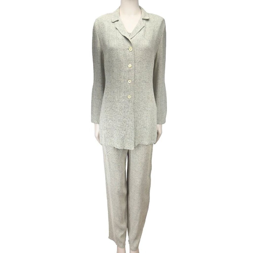 Gerard Darel GERARD DAREL 3 Pc Suit Flowy Gray Green Beige Pants Set s 38 Size S / US 4 / IT 40 - 4 Thumbnail