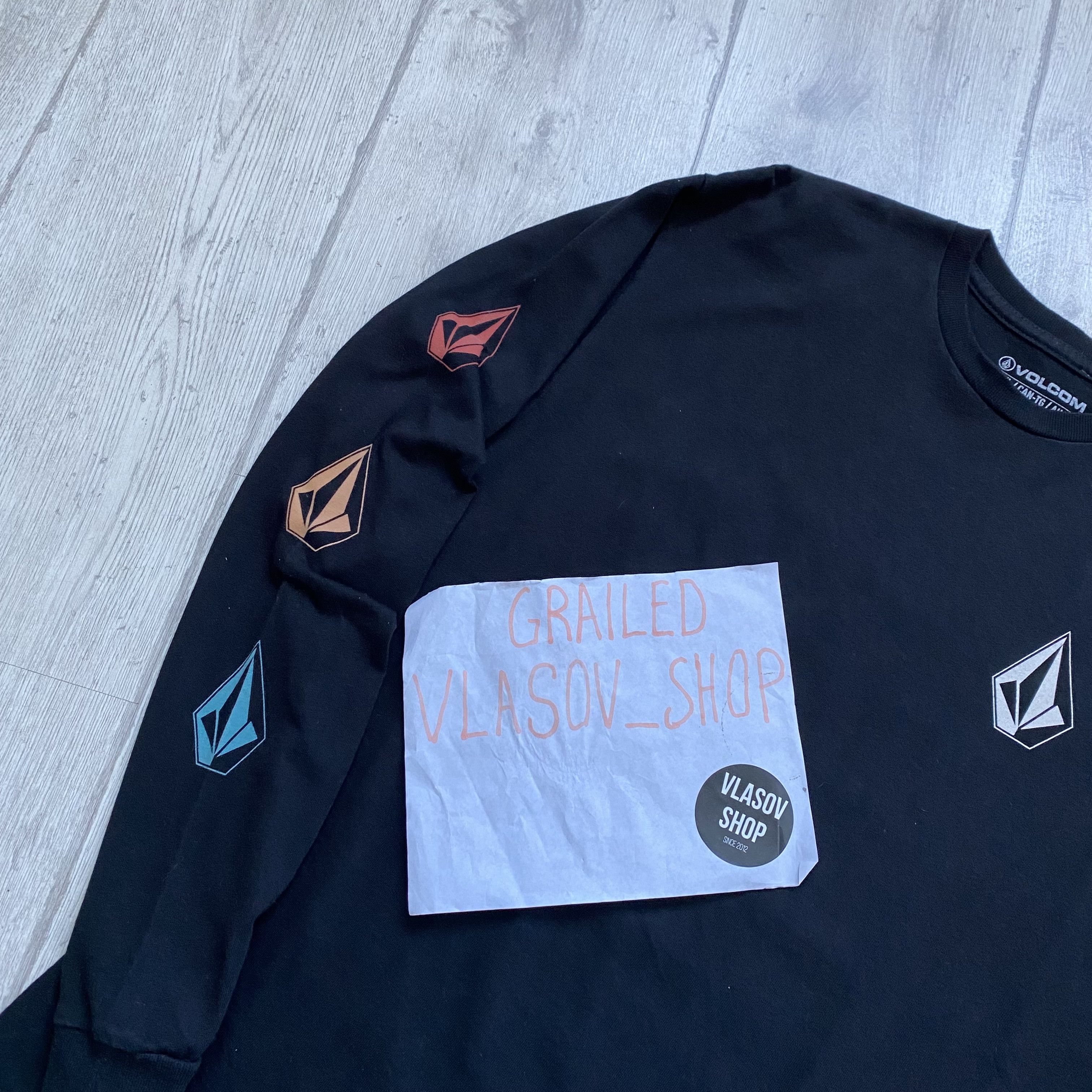 Quiksilver 💎Volkom Y2K Long Sleeve Stone Skate tee rip curl Oneill Size US S / EU 44-46 / 1 - 6 Thumbnail