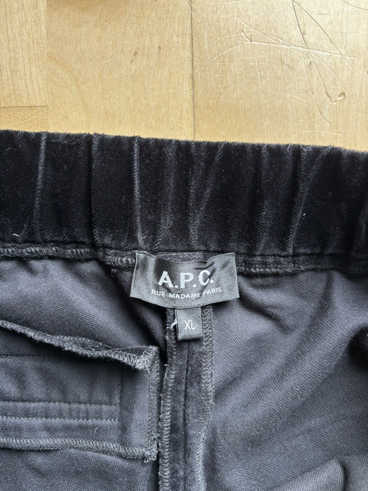 A.P.C. A.P.C Black Crushed Velvet Trouser Size US 34 / EU 50 - 5 Thumbnail