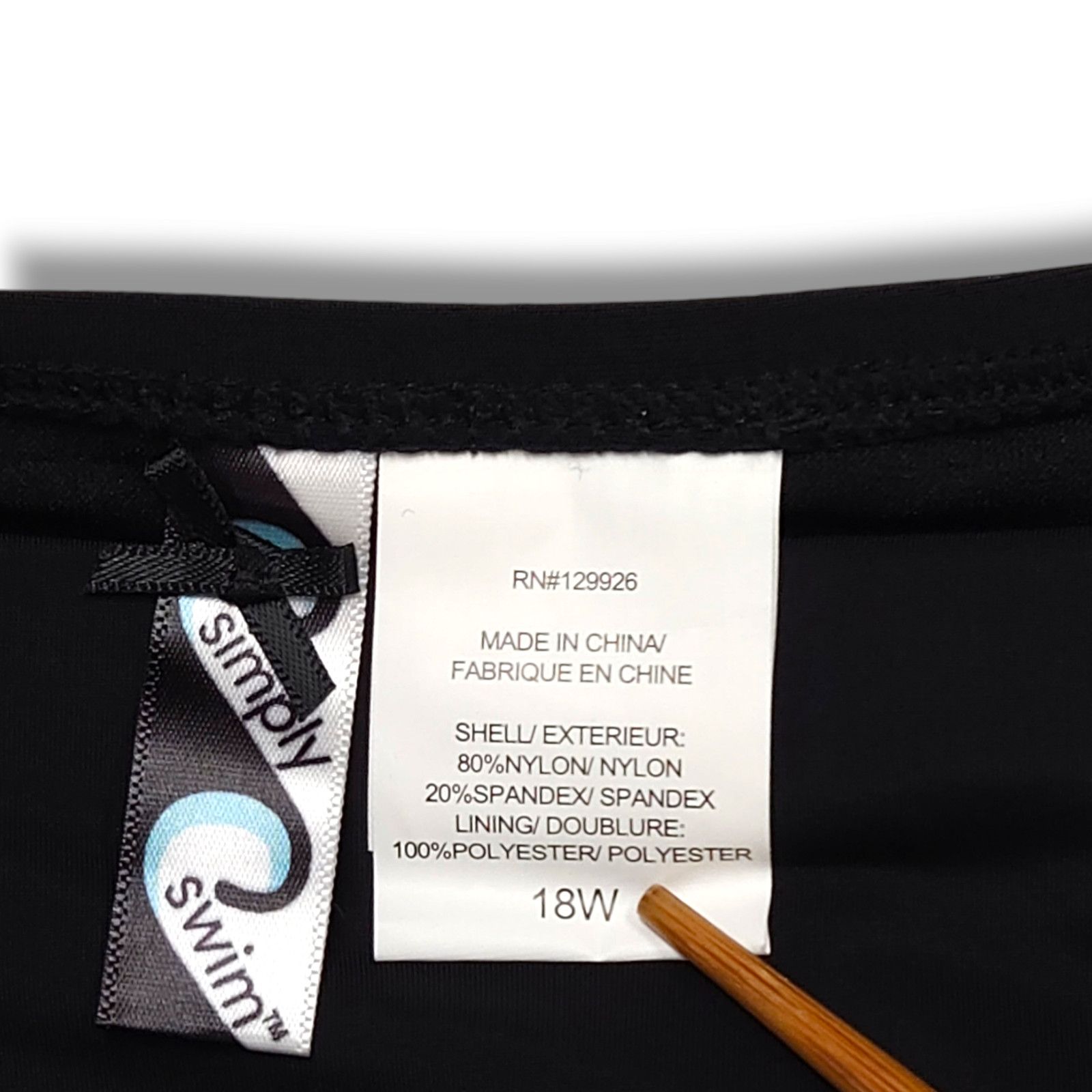 Other NWT Simply Swim Modest Swim Skirt Skort Bottom Sz. 18W Black Size ONE SIZE - 3 Thumbnail