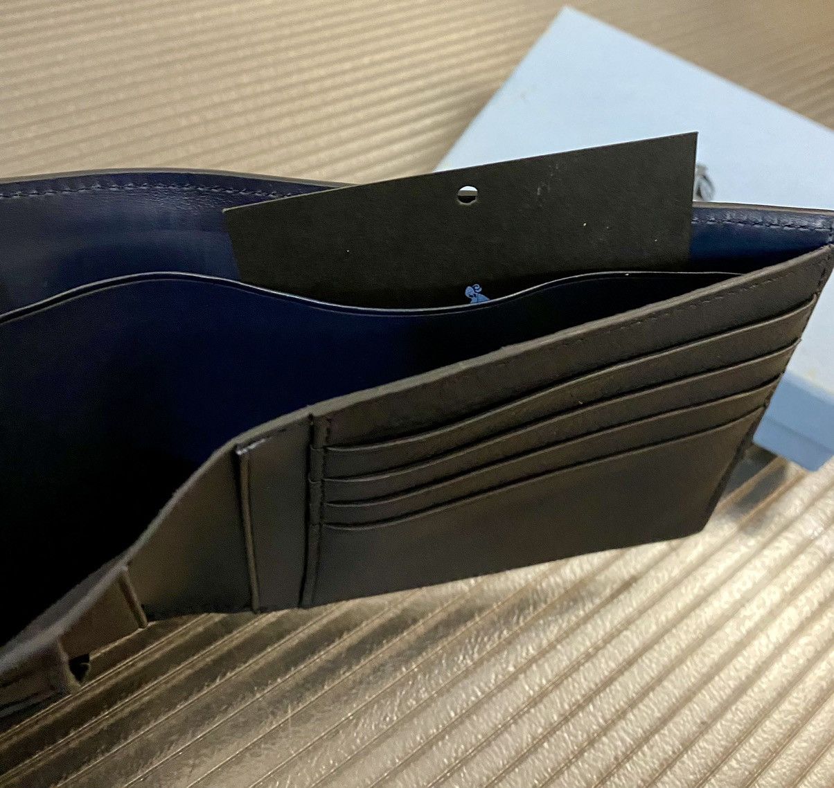 Lanvin Lanvin Paris taurillion leather contrast billfold wallet NEW Size ONE SIZE - 7 Thumbnail