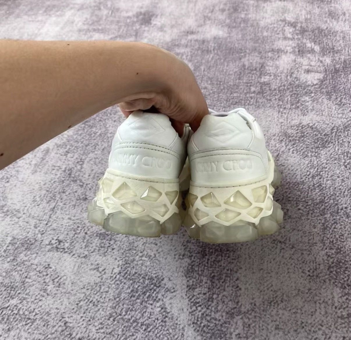 Jimmy Choo Jimmy Choo Crystal Sole Sneakers Size US 7 / IT 37 - 6 Thumbnail