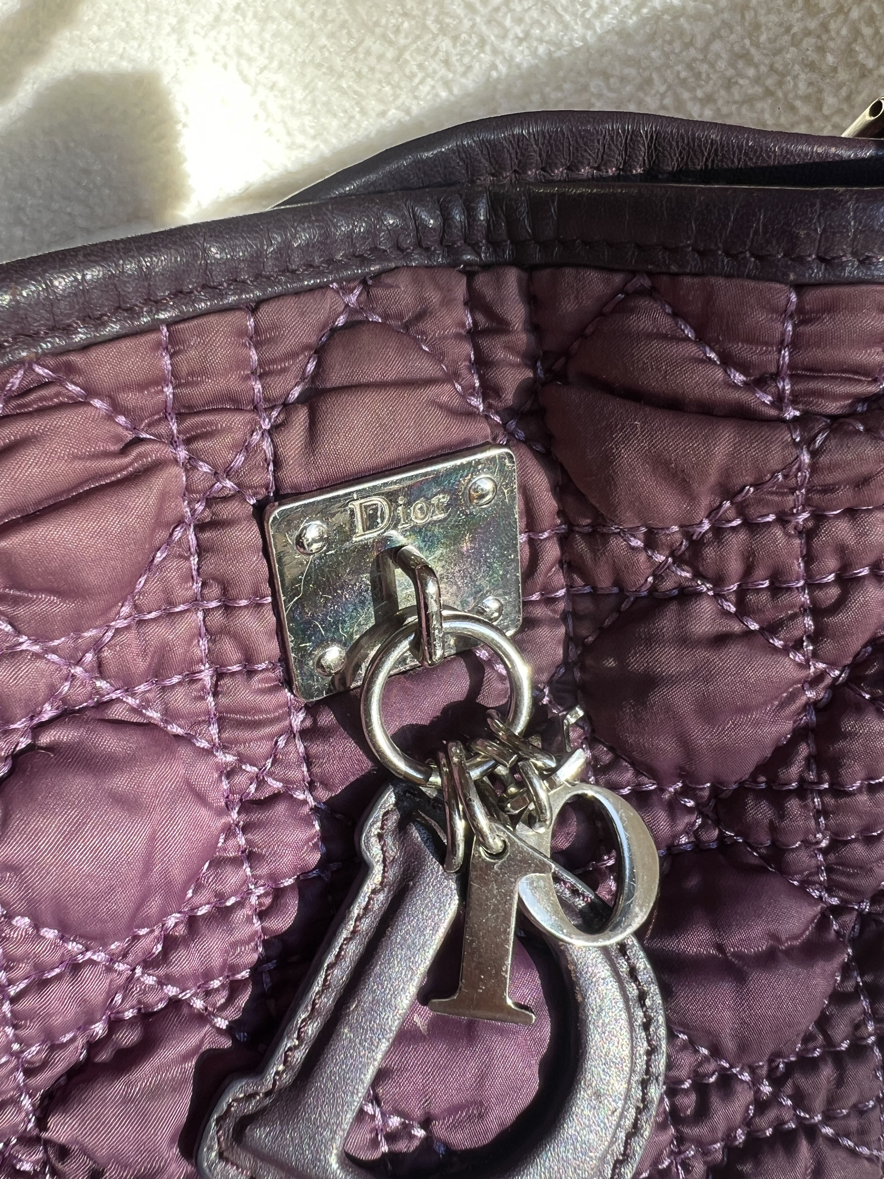 Dior Dior Cannage Quilted Nylon Handbag Size ONE SIZE - 5 Thumbnail