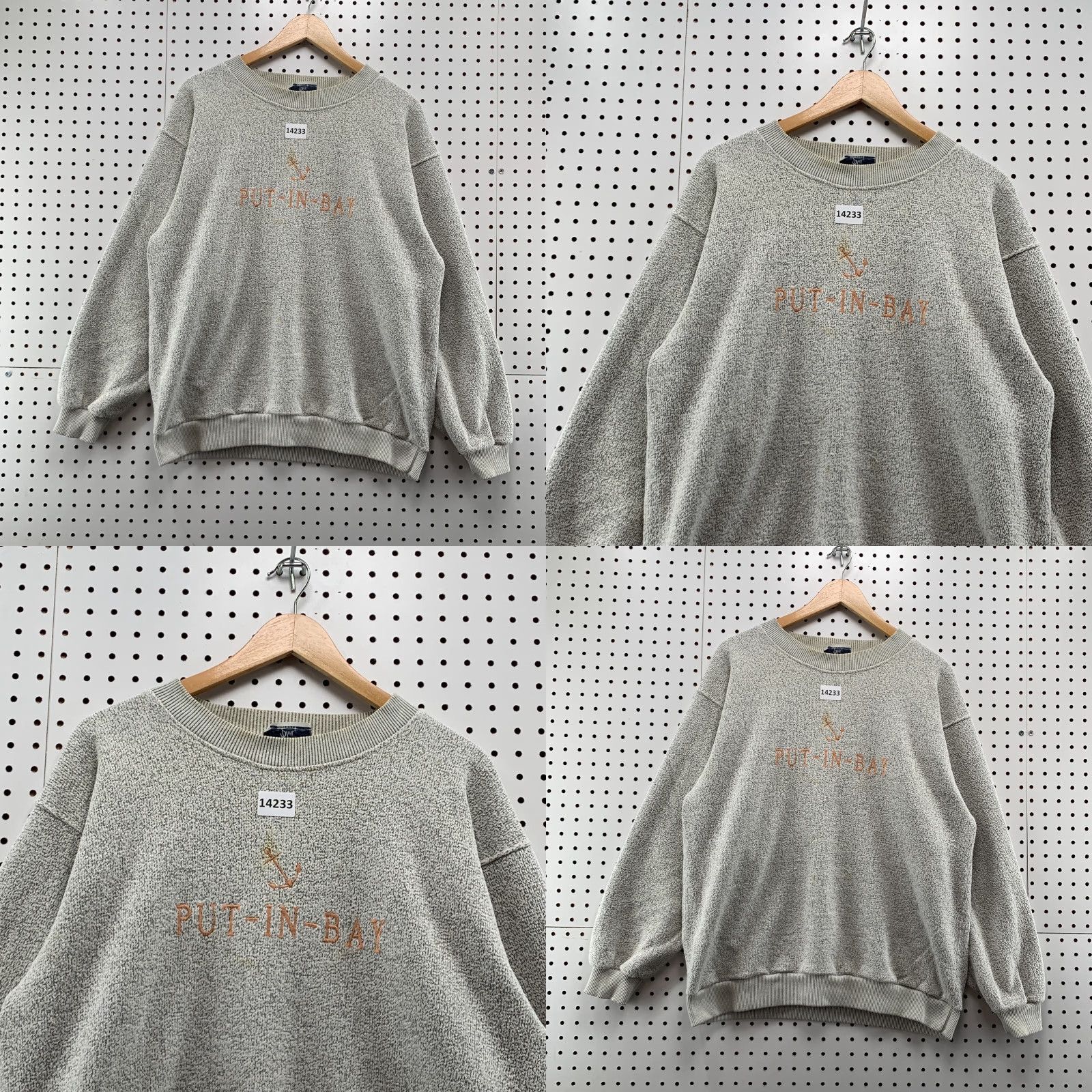 Vintage VINTAGE Sportswear Long Sleeve Sweatshirt Men Adult Large Gray Crew Neck 90s Put-In-Bay Size US L / EU 52-54 / 3 - 8 Thumbnail
