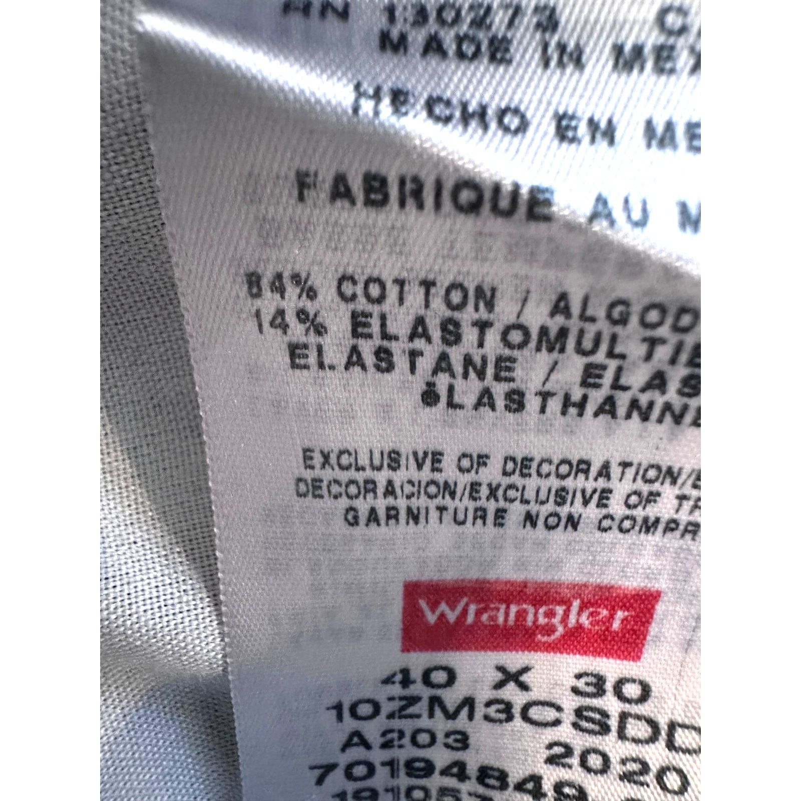 Other Wrangler Authentics Regular Fit Jean Storm Mens 40 x 30 Size US 40 / EU 56 - 22 Thumbnail