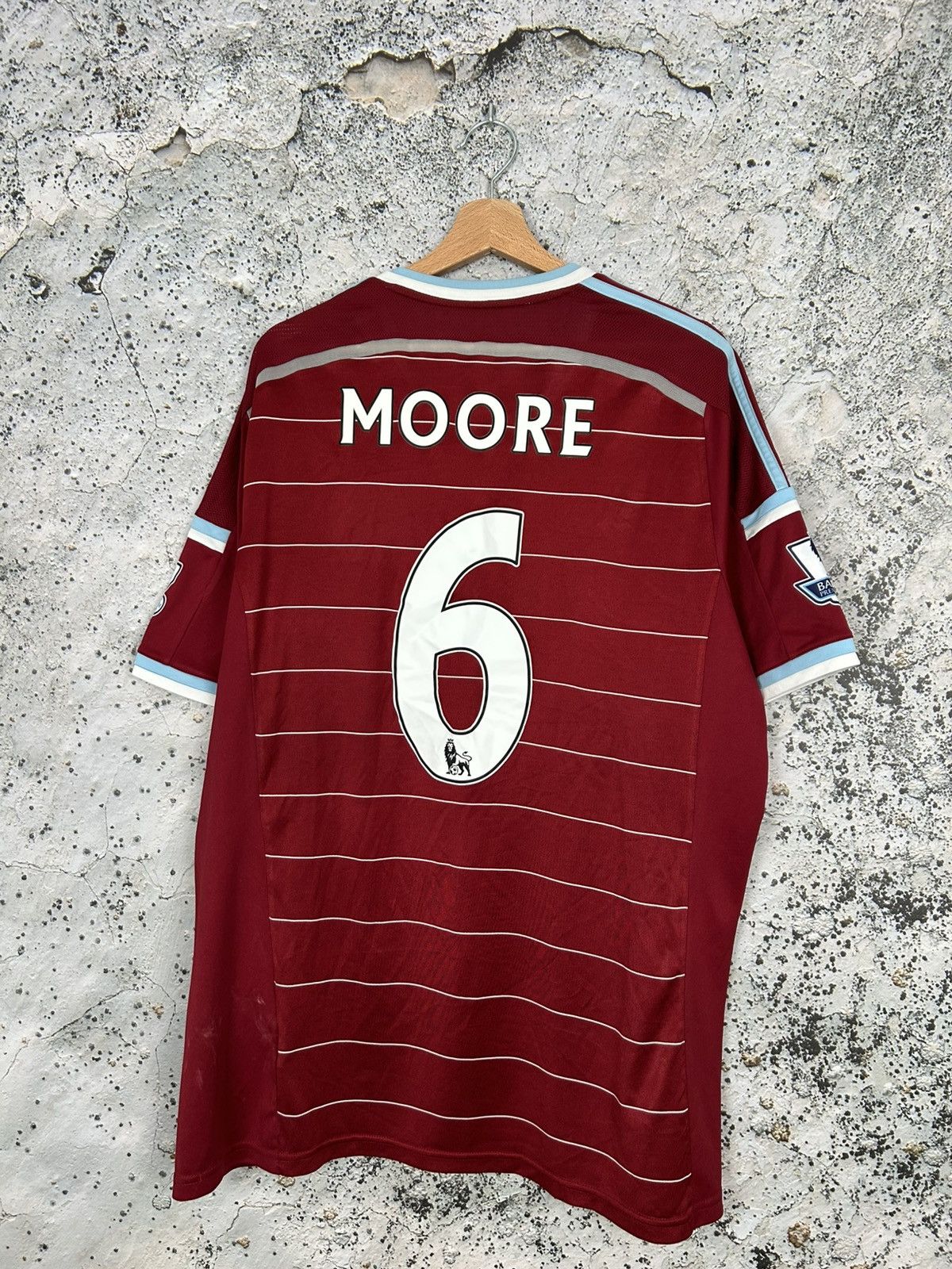 Adidas Vintage Adidas West Ham United Moore Soccer Jersey Football Size US XXL / EU 58 / 5 - 2 Thumbnail