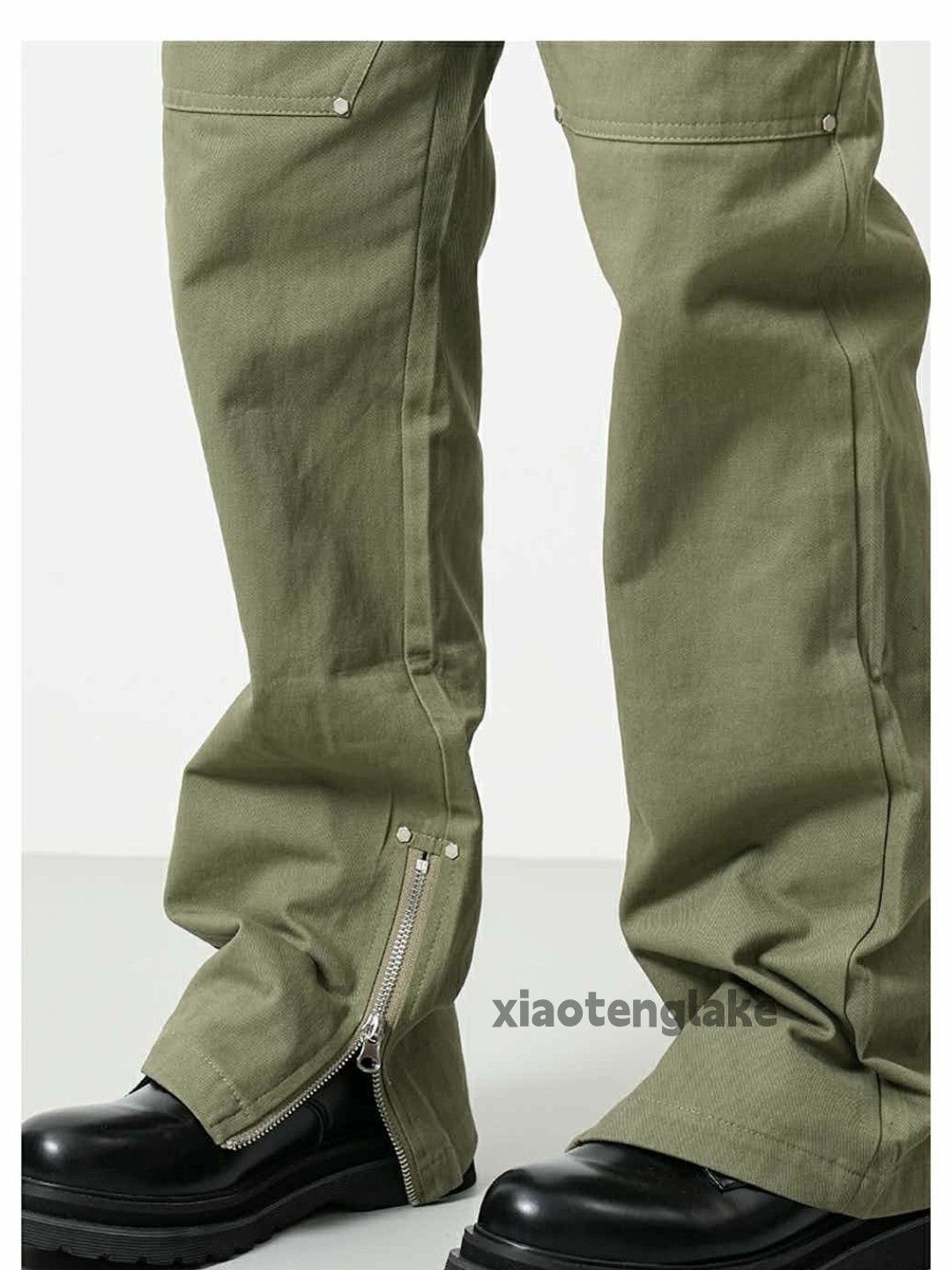 Designer × Japanese Brand × Vintage zipper utility outdoor sports carpenter flared pants Size US 32 / EU 48 - 3 Thumbnail