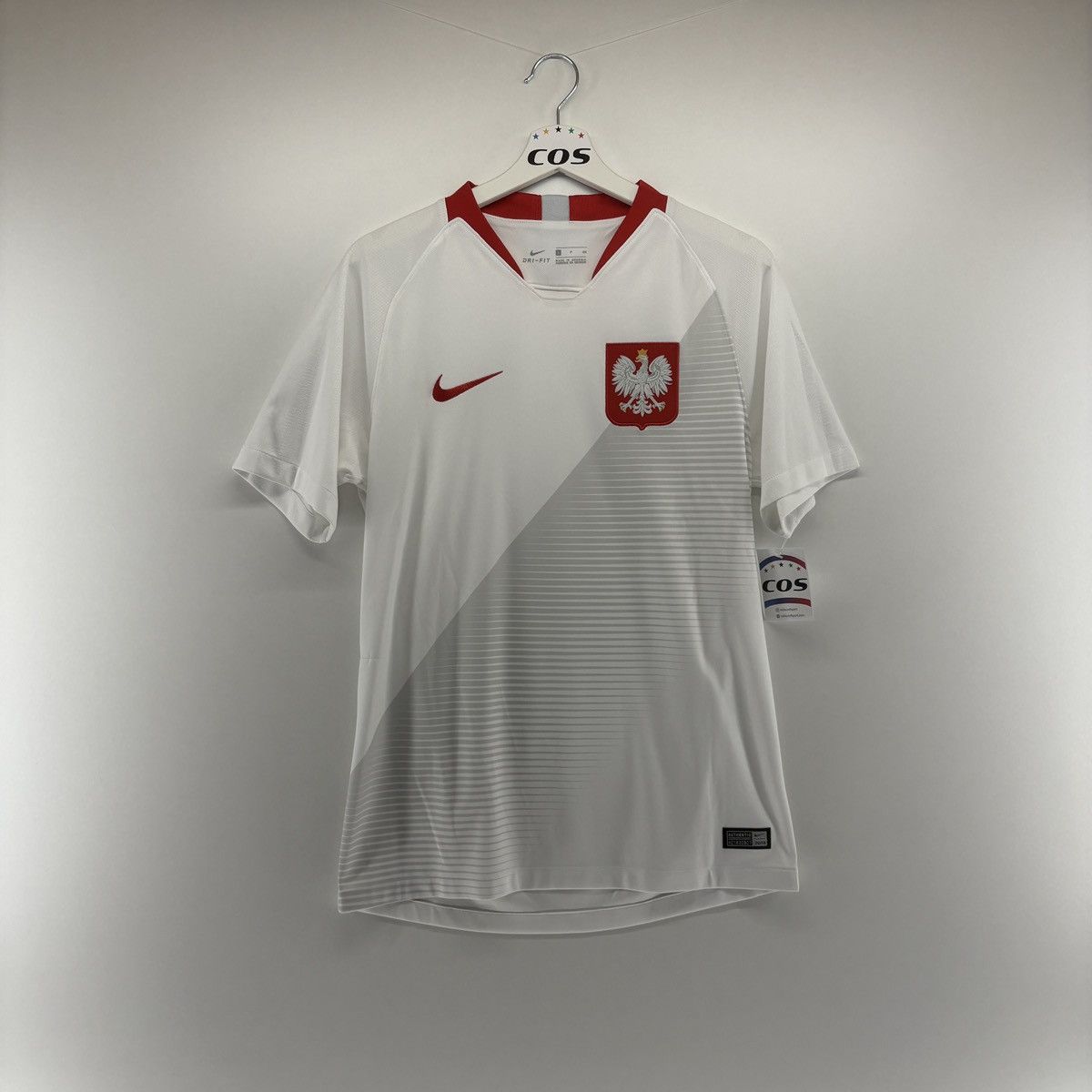 Nike × Vintage Poland 2018 Home Nike Soccer Football Jersey Shirt Kit White Size US S / EU 44-46 / 1 - 1 Thumbnail