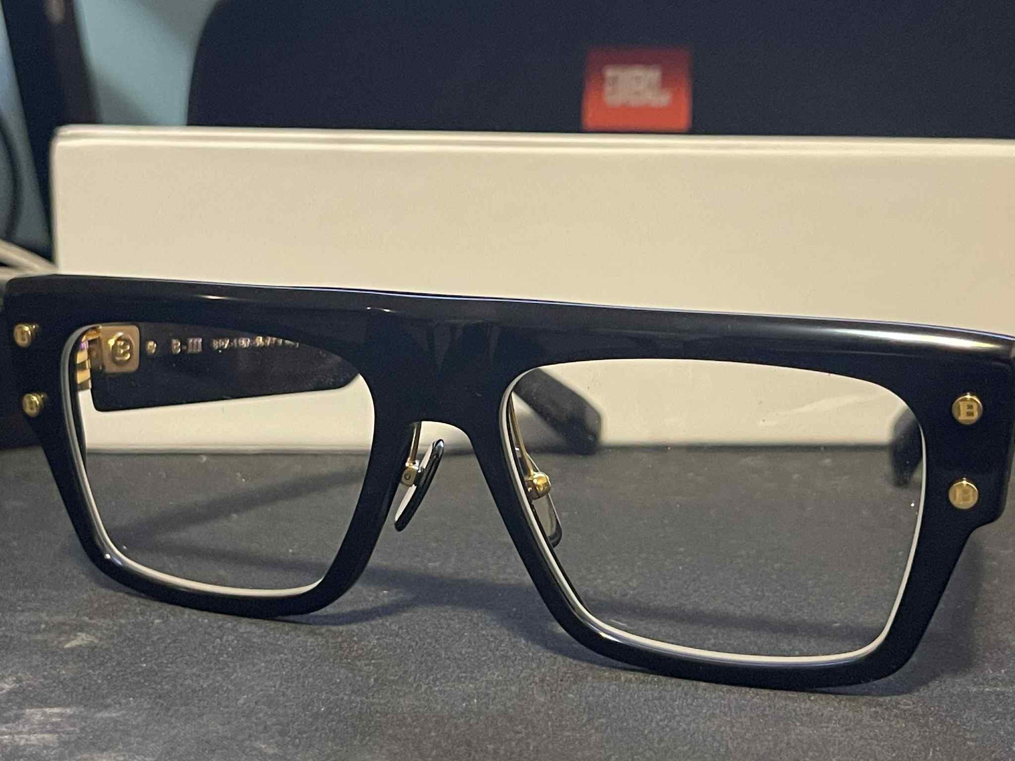 Balmain Balmain Black Akoni Edition B-III Glasses - Black/Gold Size ONE SIZE - 3 Thumbnail